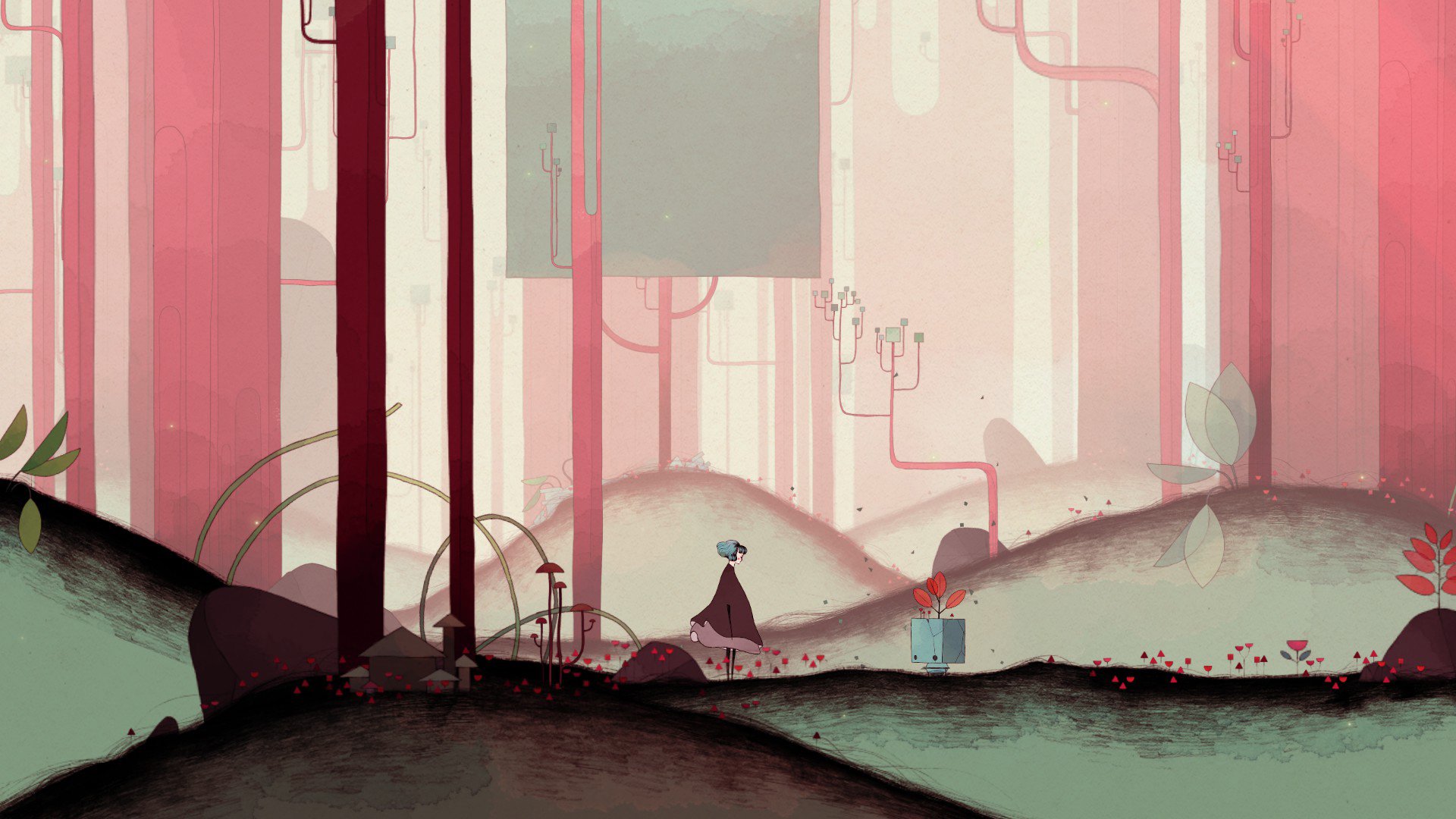 神秘花园 抽象 扭曲世界