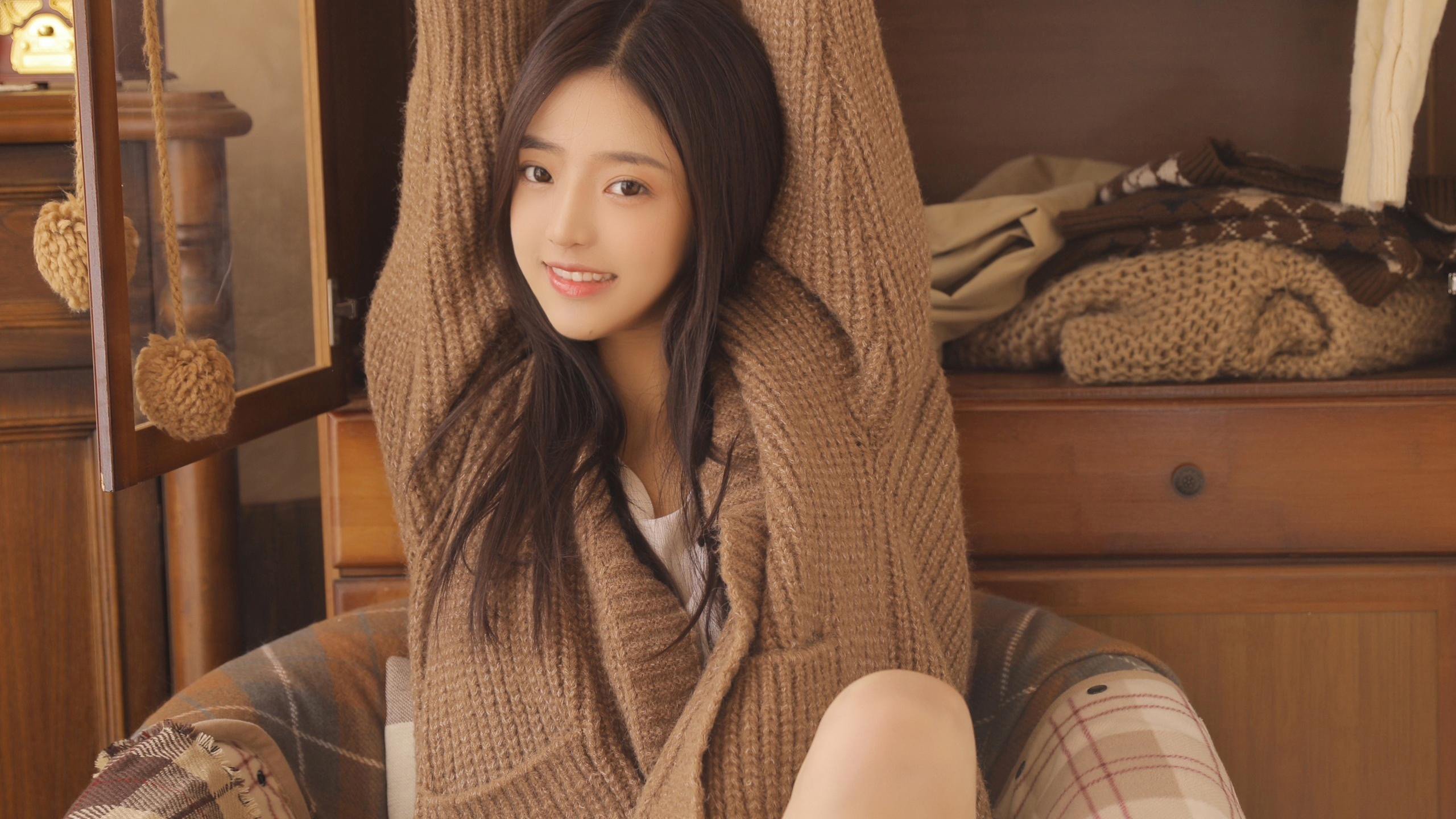 清纯 毛衣 养眼女孩 冬天来临