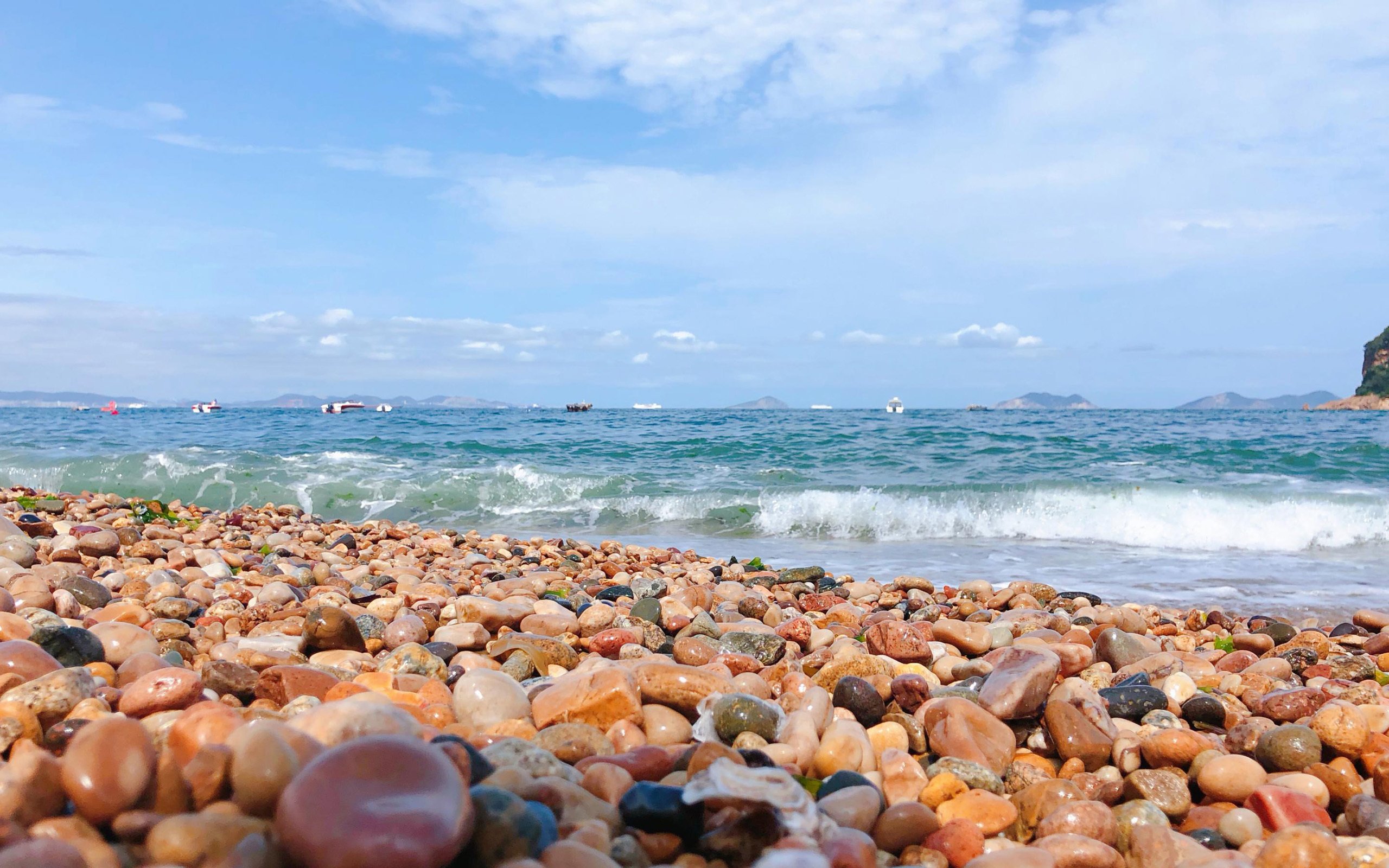 海洋天堂 夏日 蓝色海洋 风光 礁石