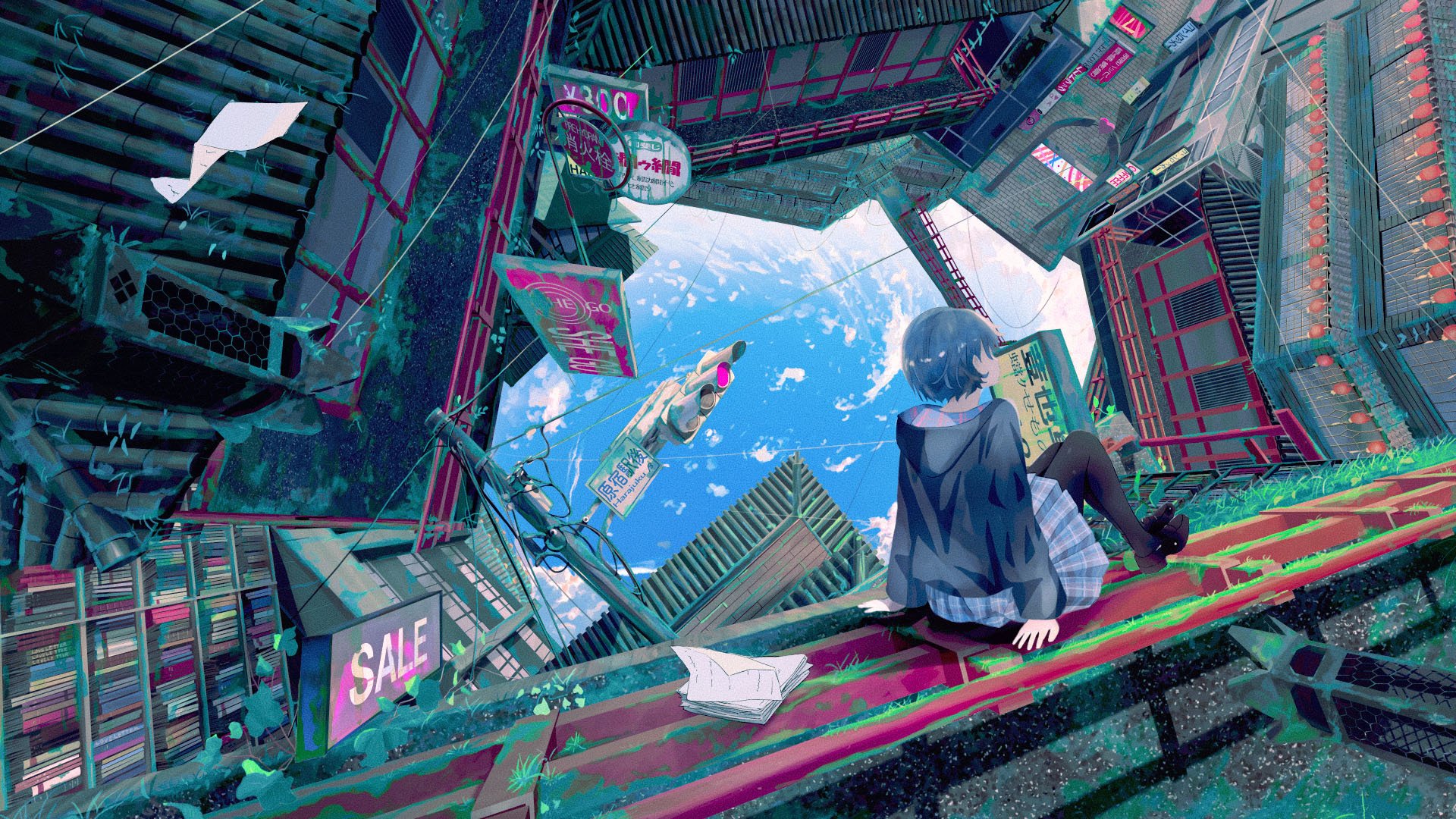 空间颠倒 天空 城市