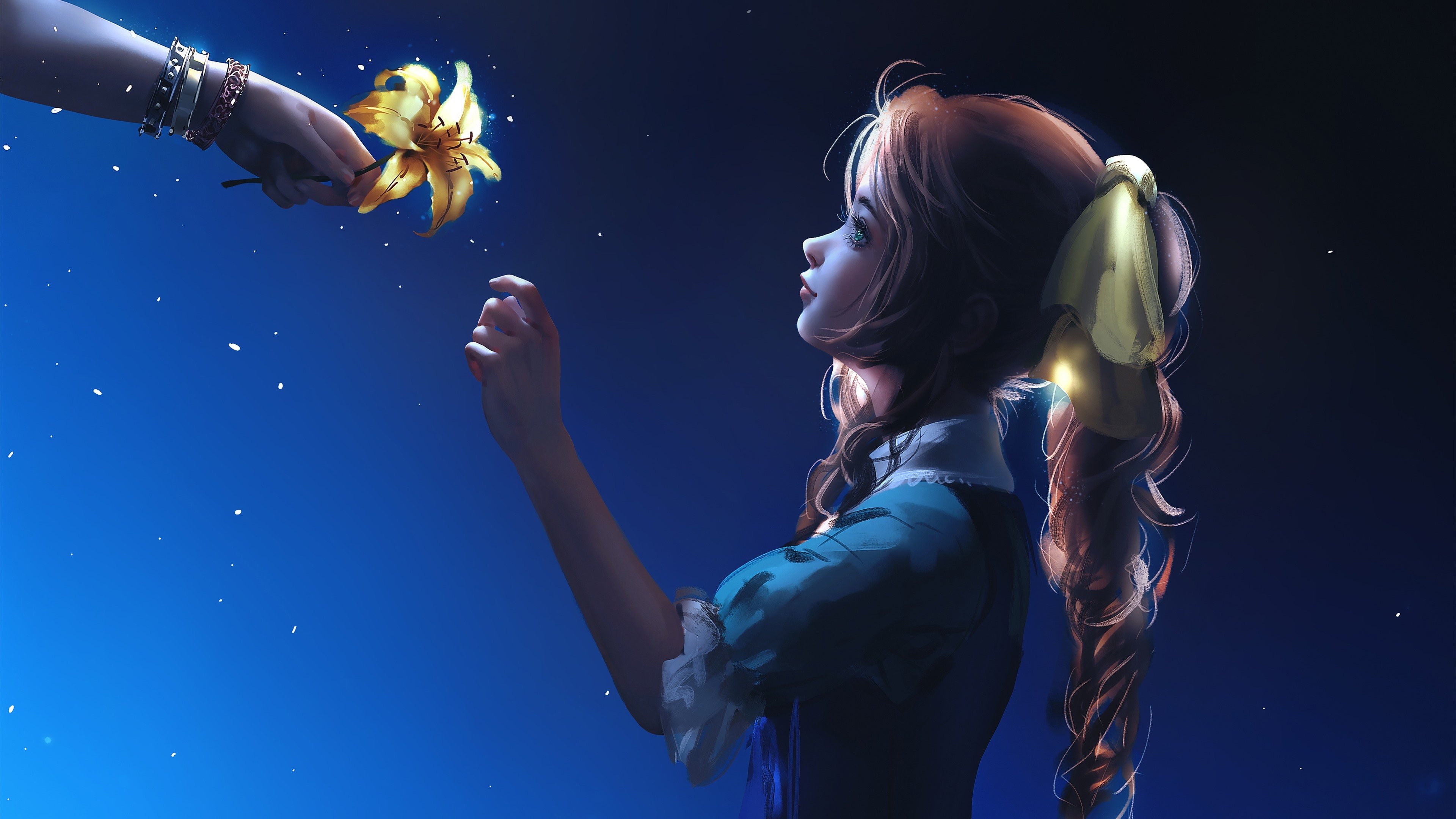 最终幻想 百合 艾瑞斯 女孩 辫子