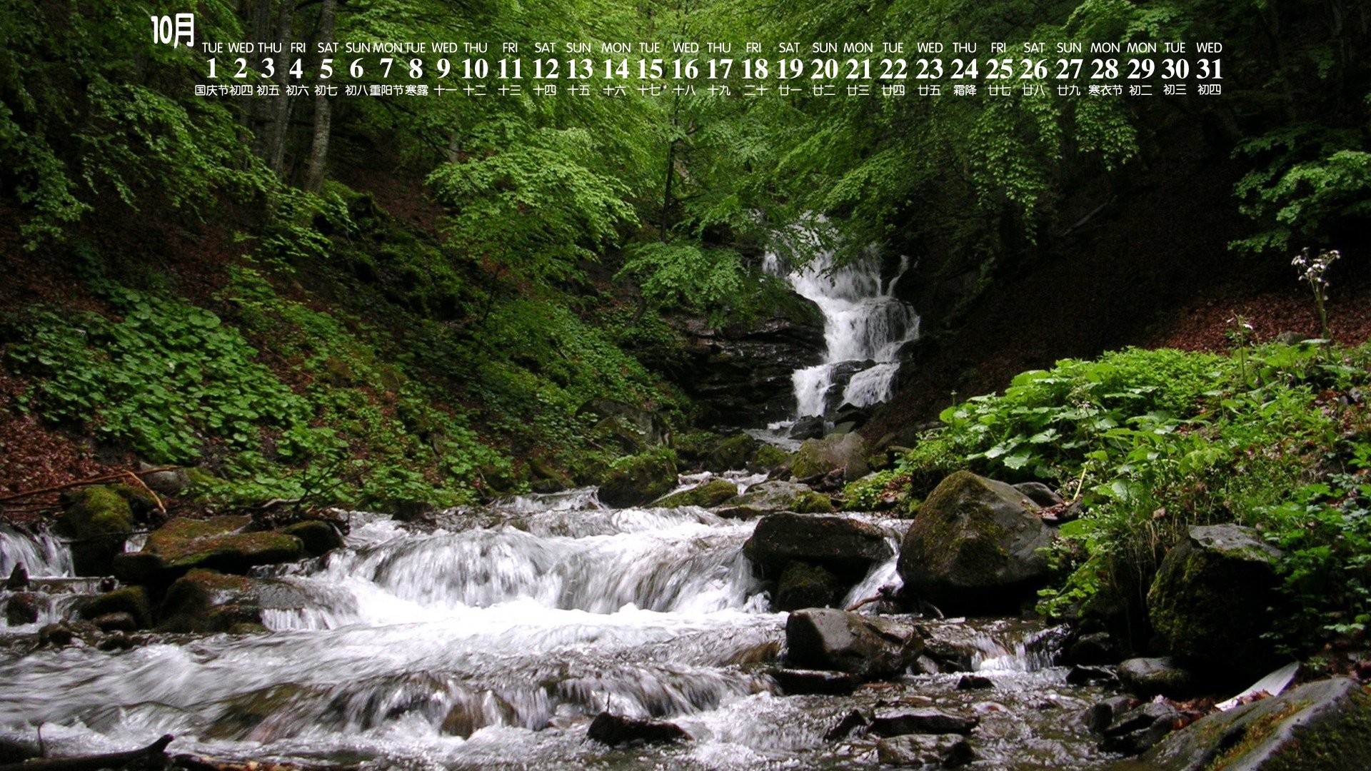 月历壁纸 九月 2019 年 10 月 日历