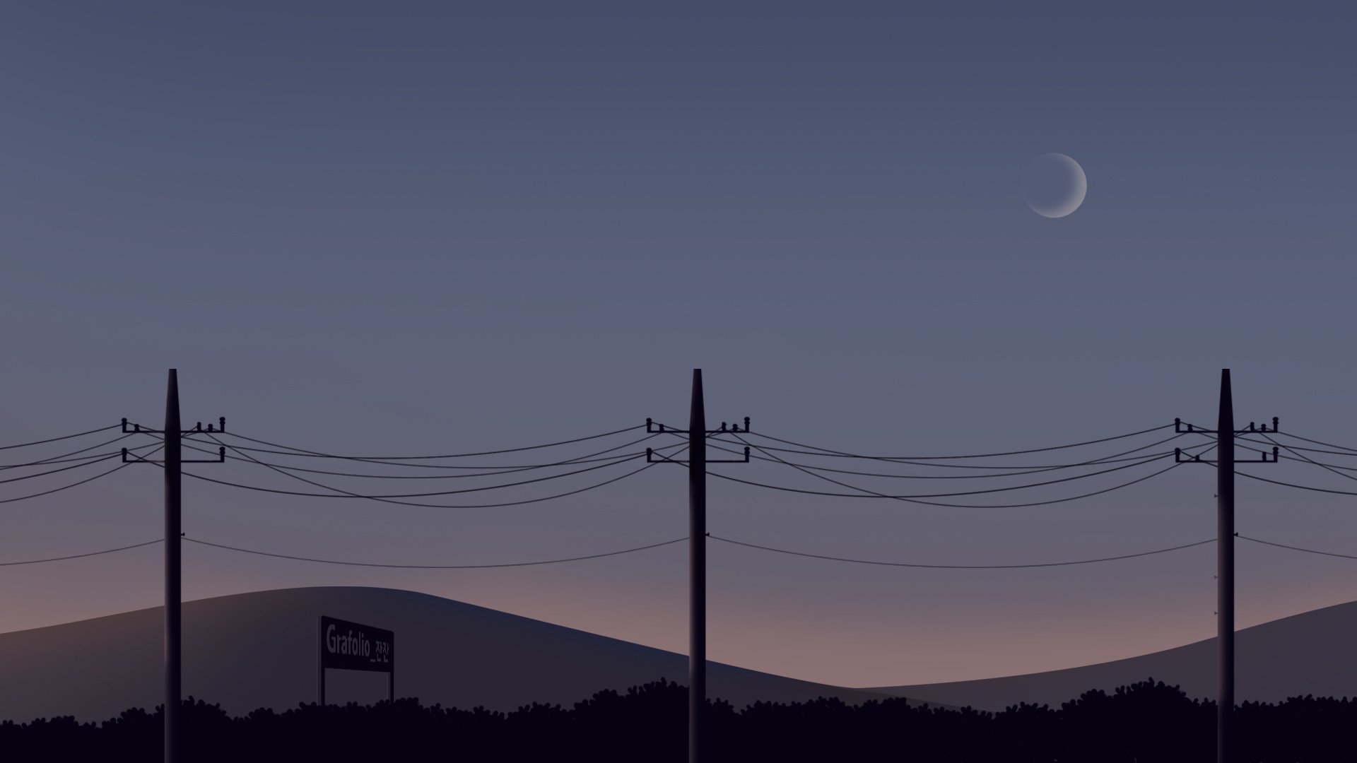 月亮 唯美  傍晚 女生 填空