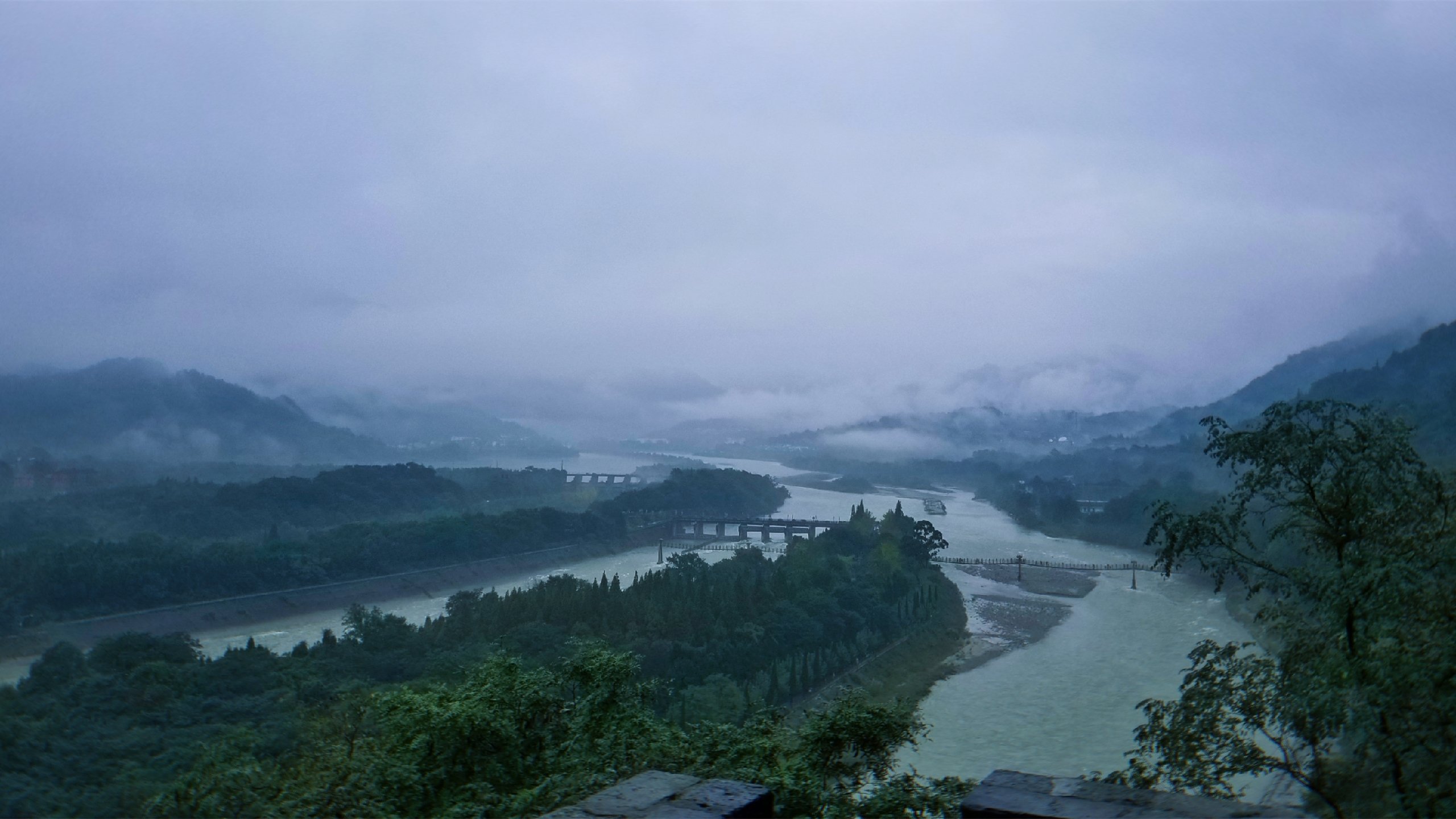 风景 山水 都江堰