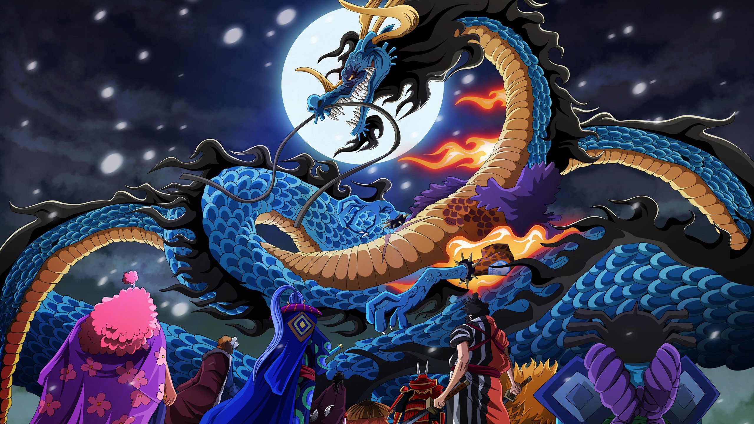 海贼王 凯多 龙 月亮 和之国