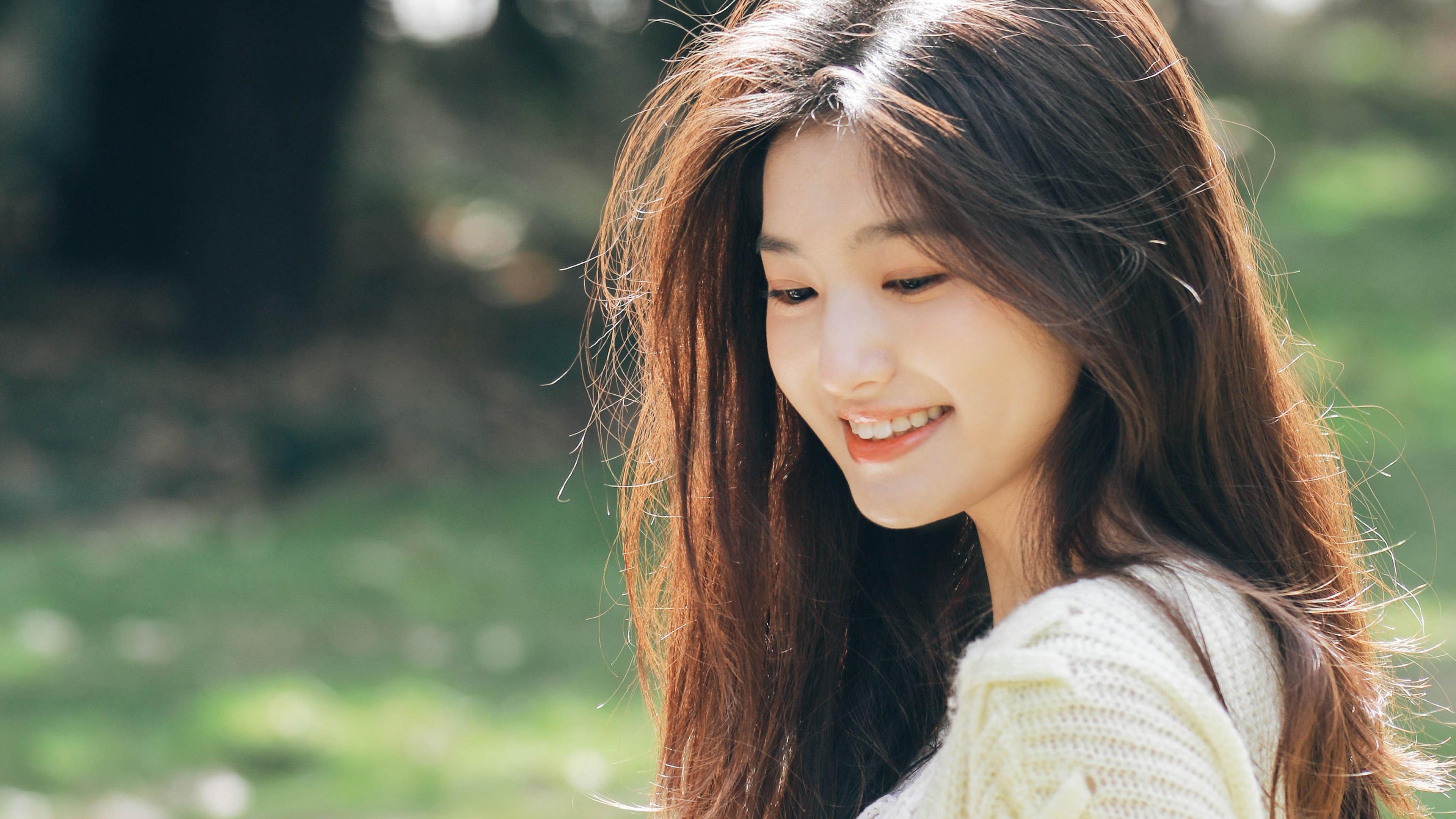 清纯 长发 微笑 阳光