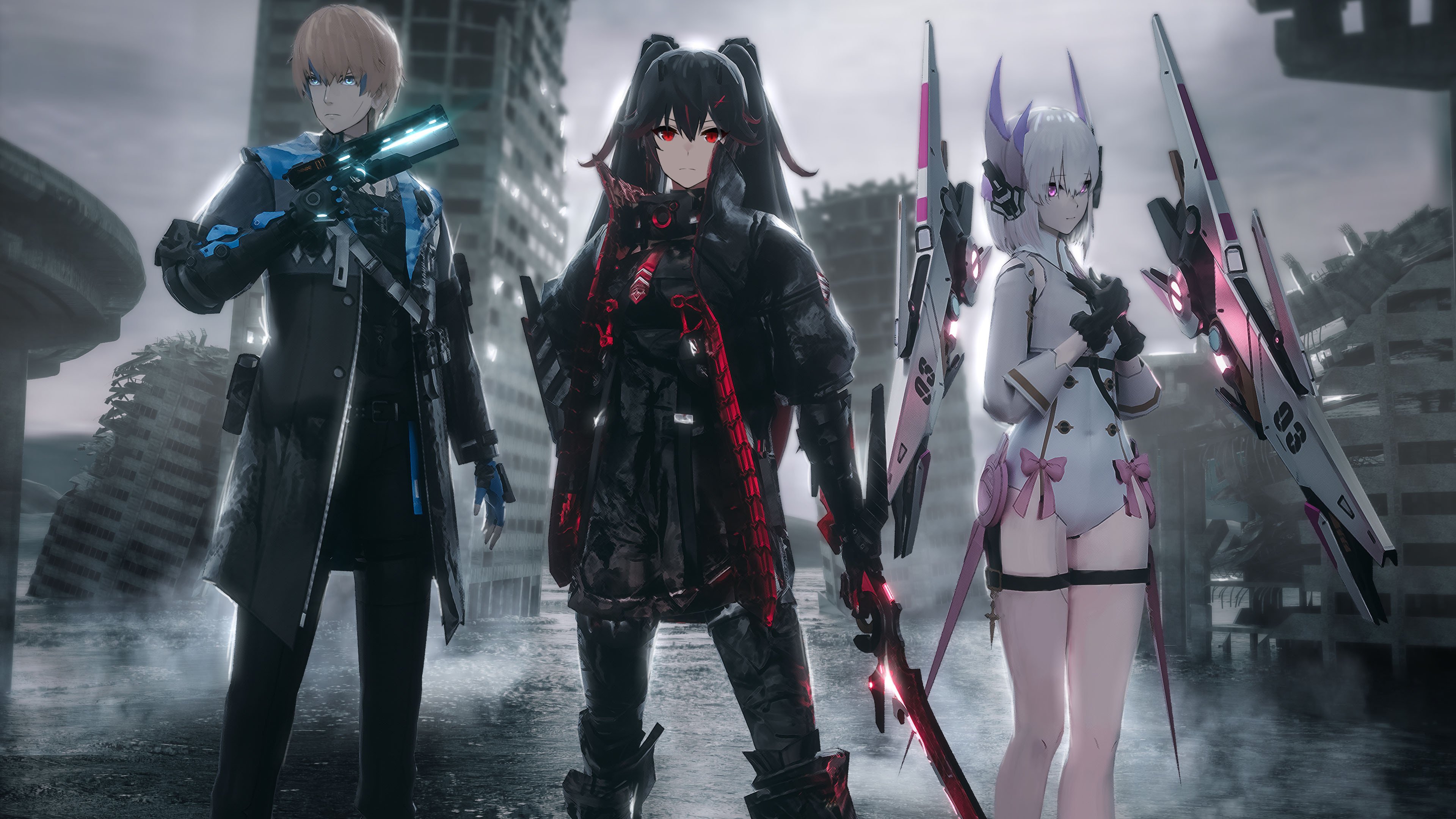 未来 战士 武器 激光 废墟