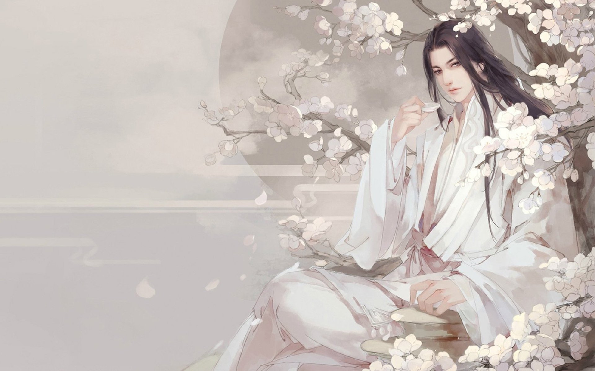 唯美动漫 古风 美男