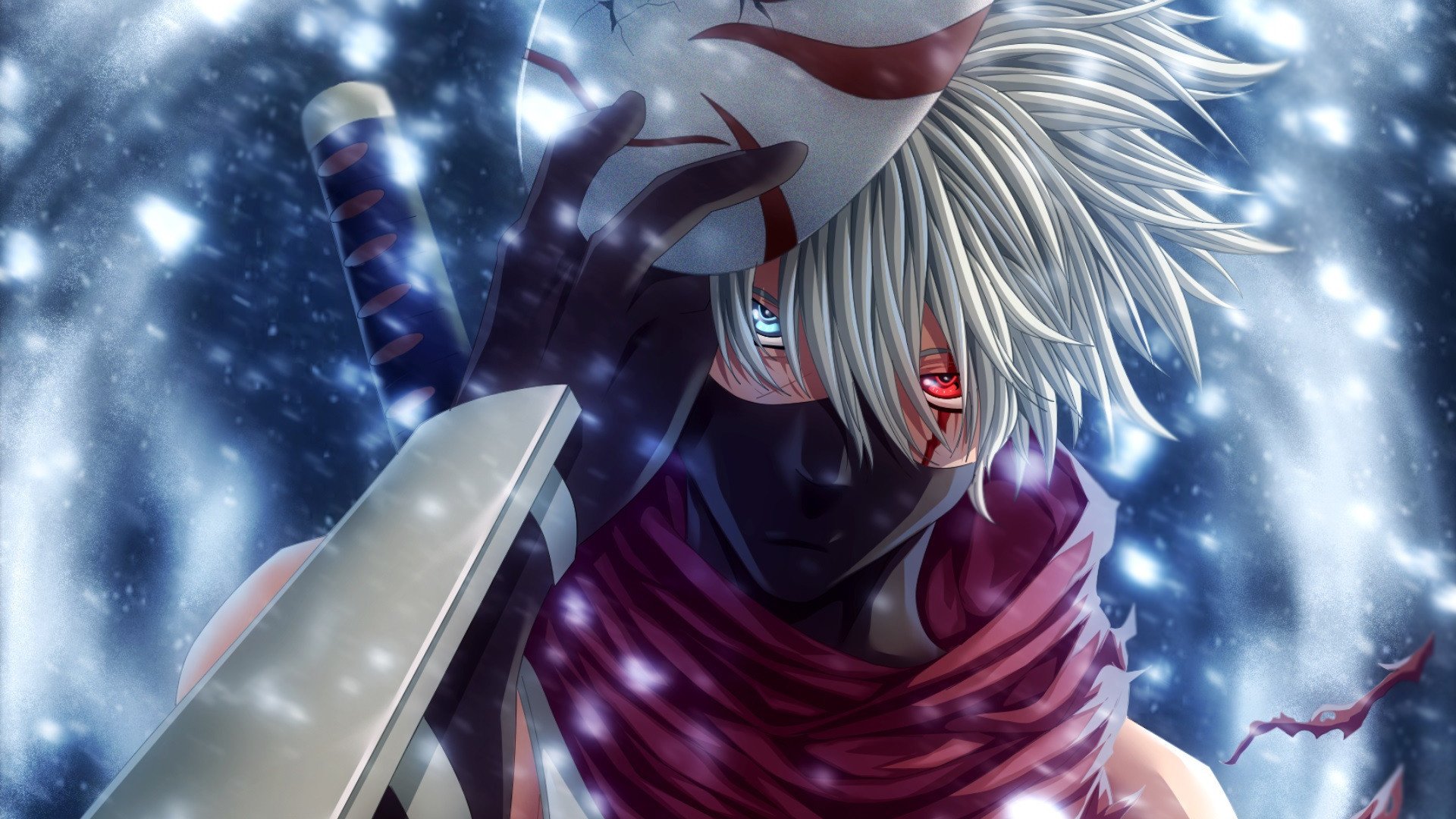 火影忍者 面具 卡卡西 写轮眼