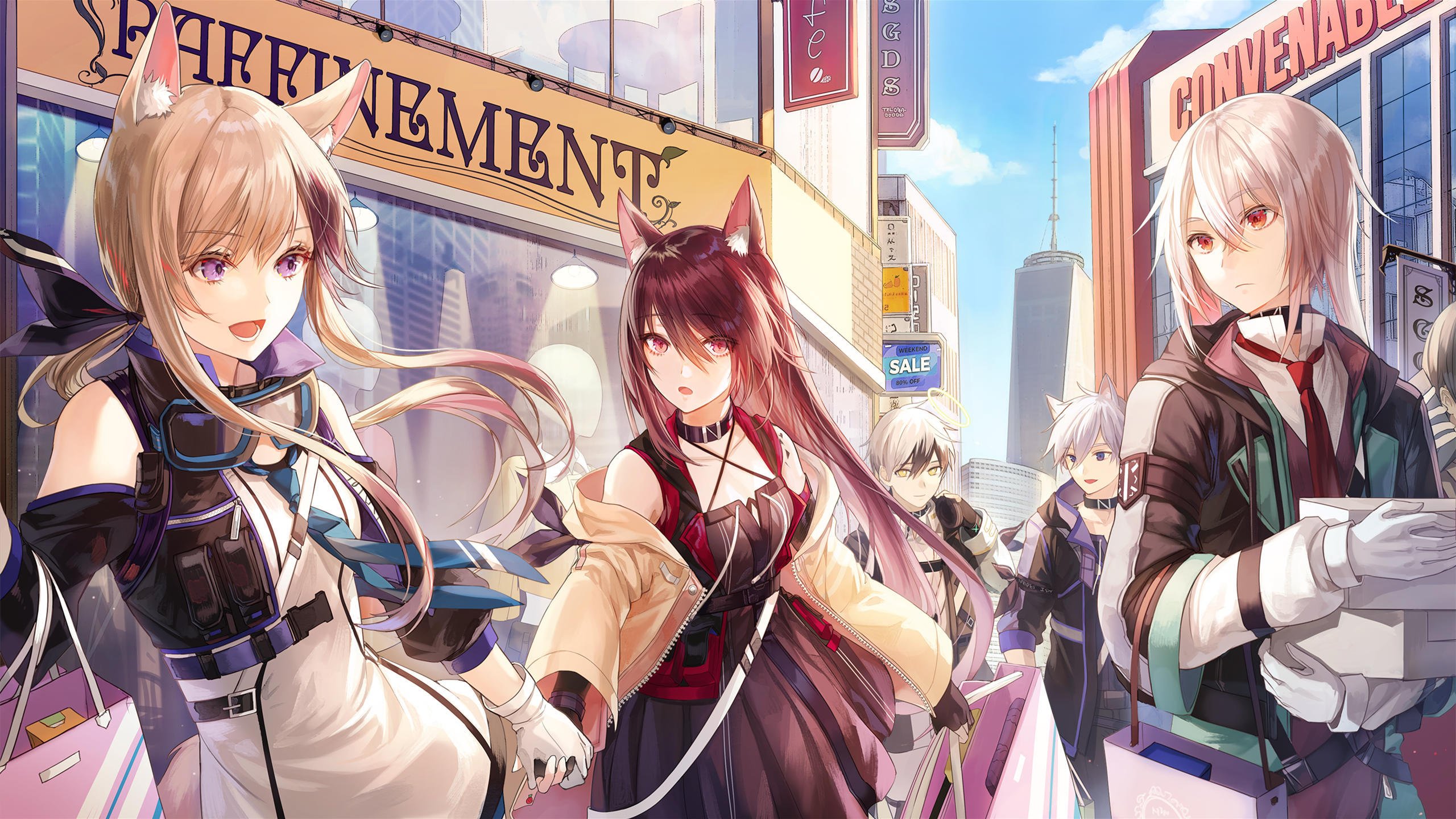 兽耳 明日 商场 购物 人群