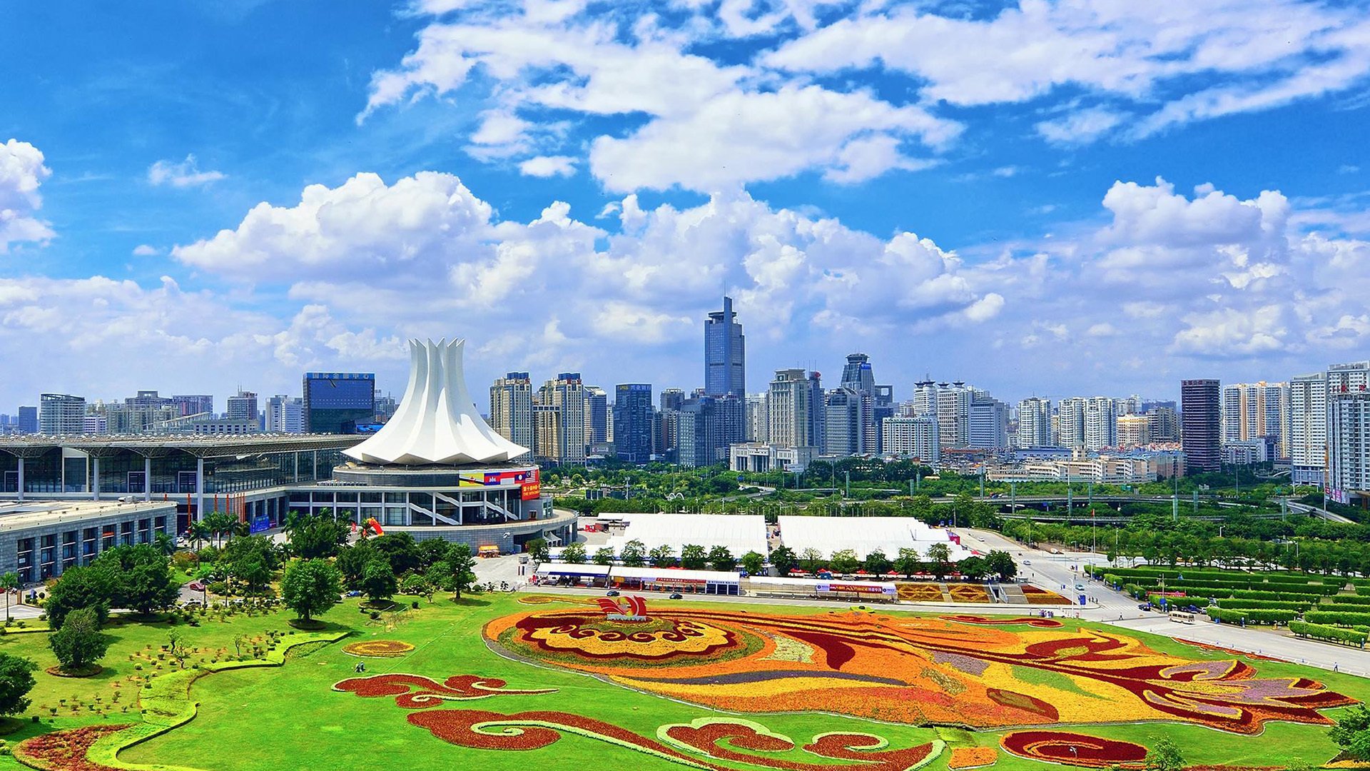 广西 南宁 天空 广场 城市