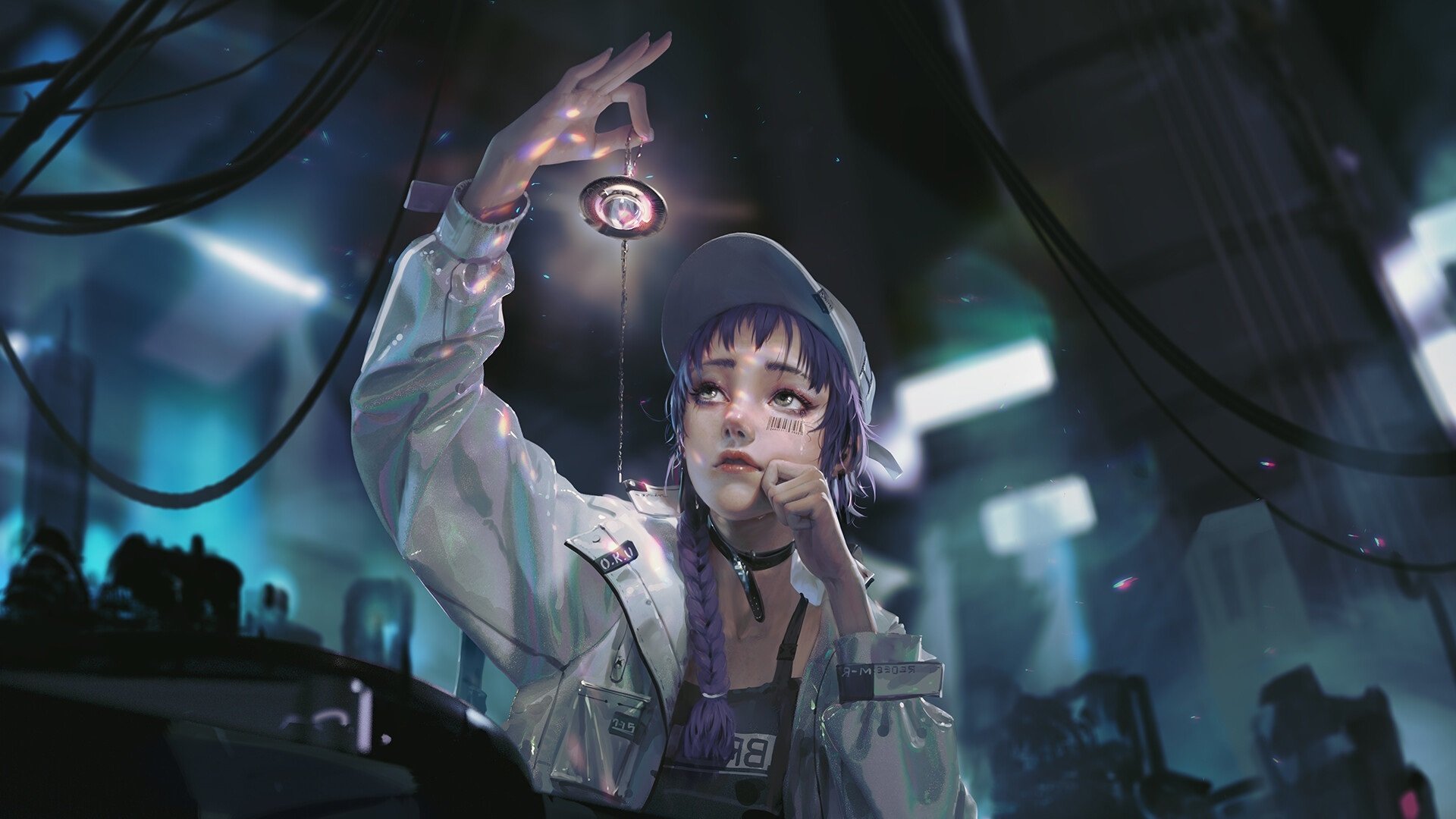 卡通人物 钻石 未来城市