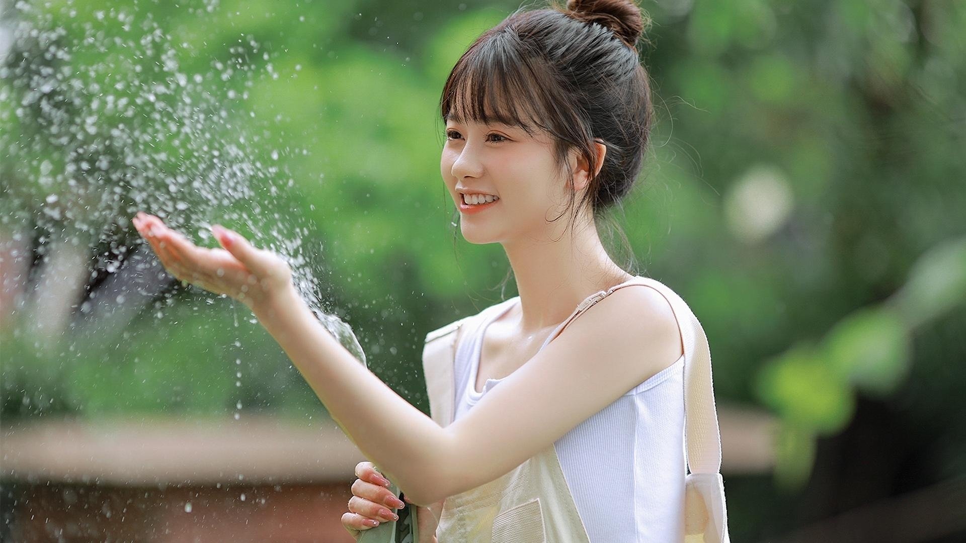 清纯 水管 清凉 夏天