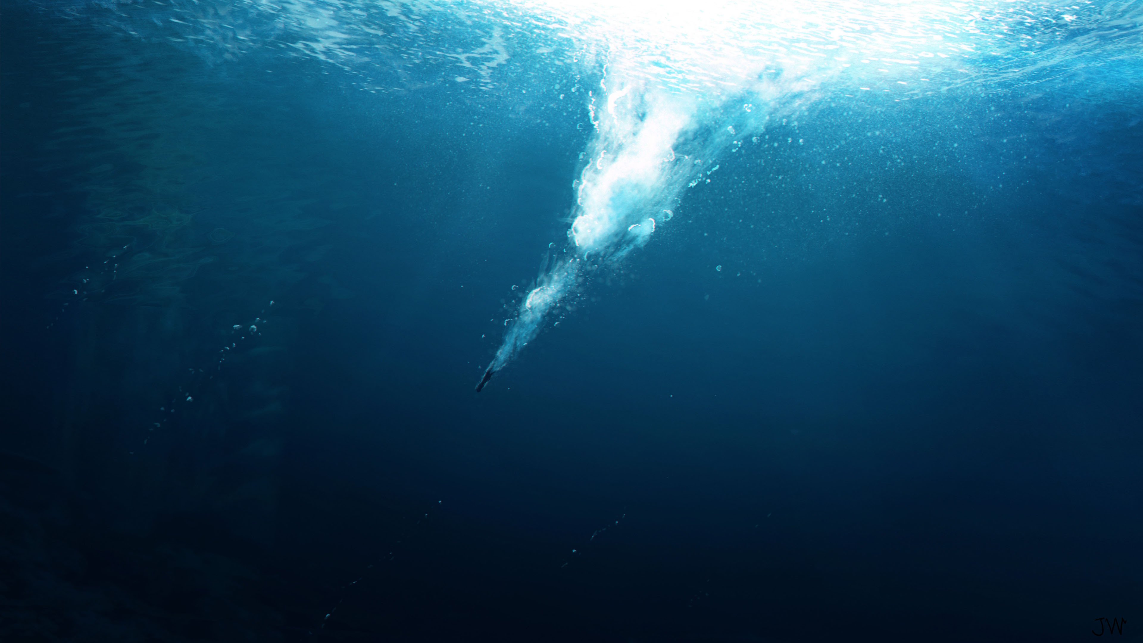 海洋天堂 深海 潜水 浪花