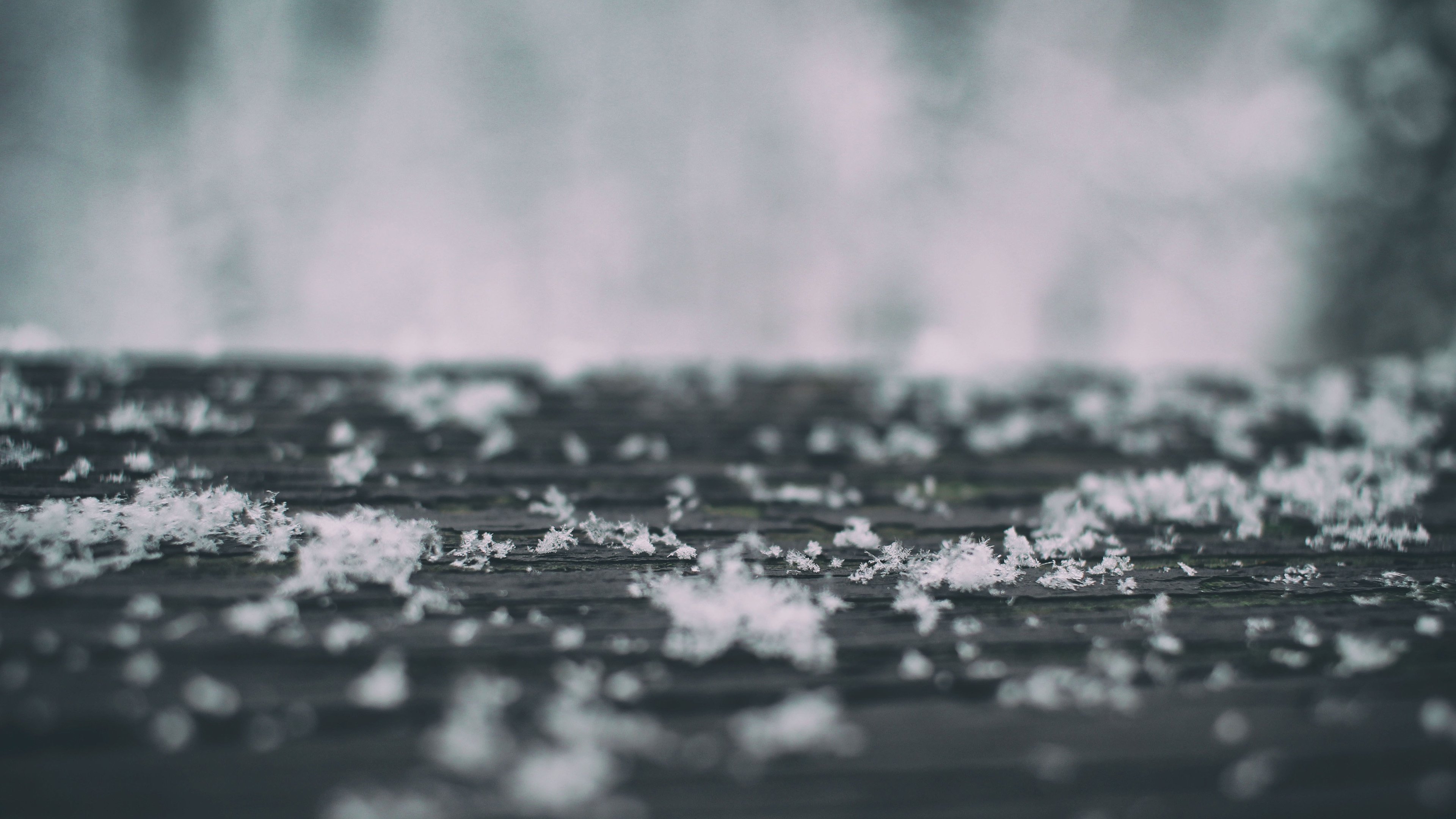 护眼壁纸 雪 特写 细节