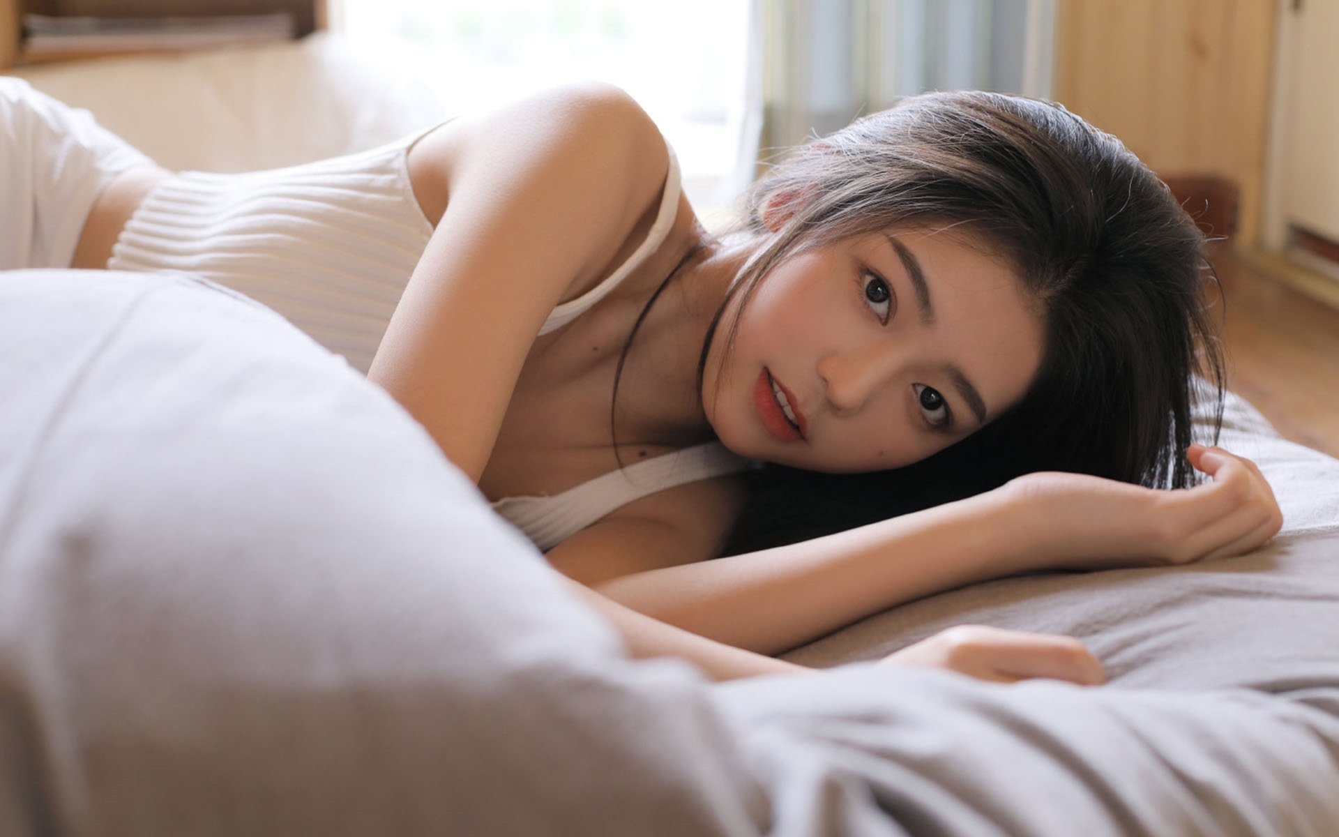 清纯 可爱 女孩 阳光