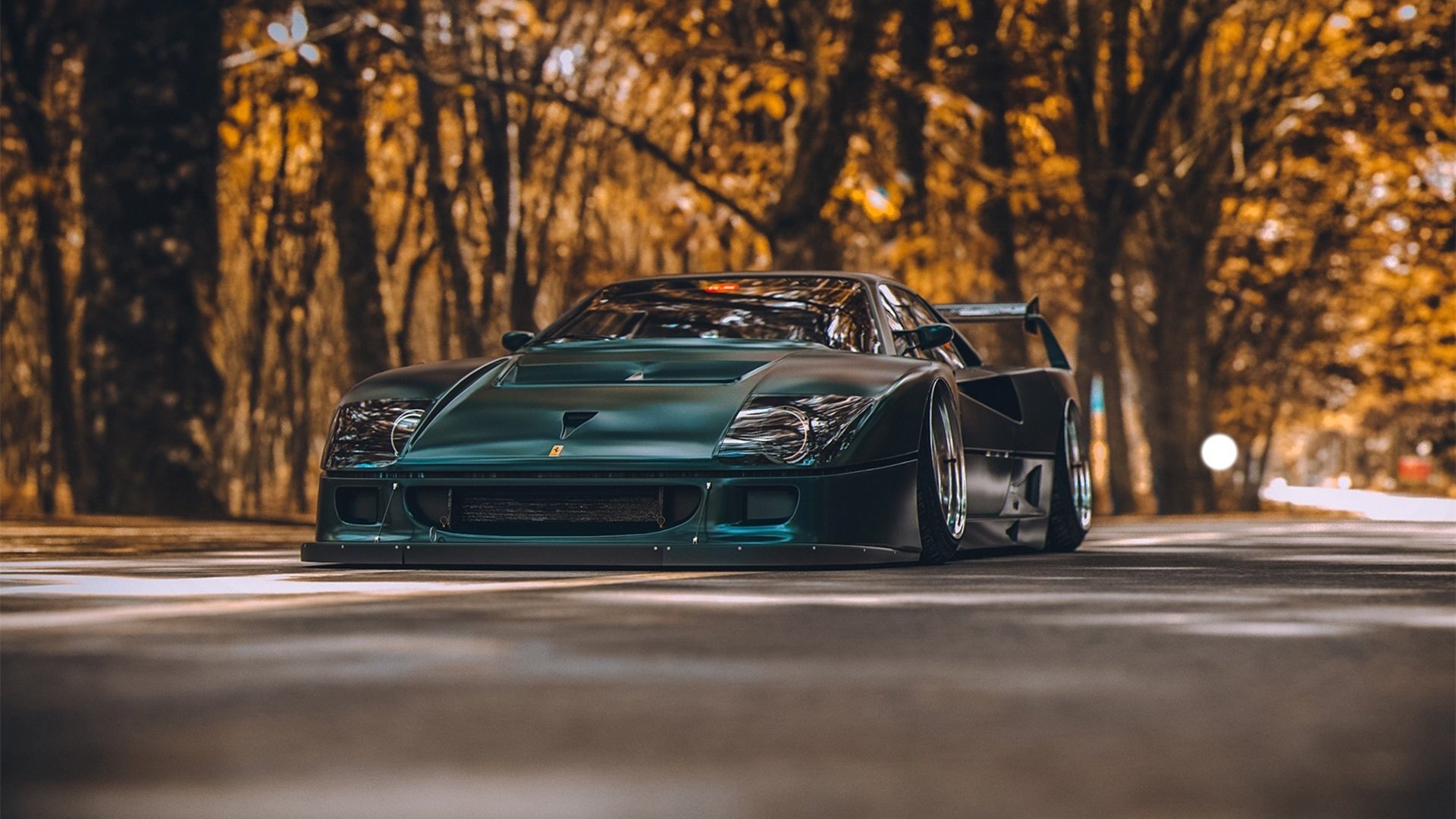 保时捷 跑车 秋天