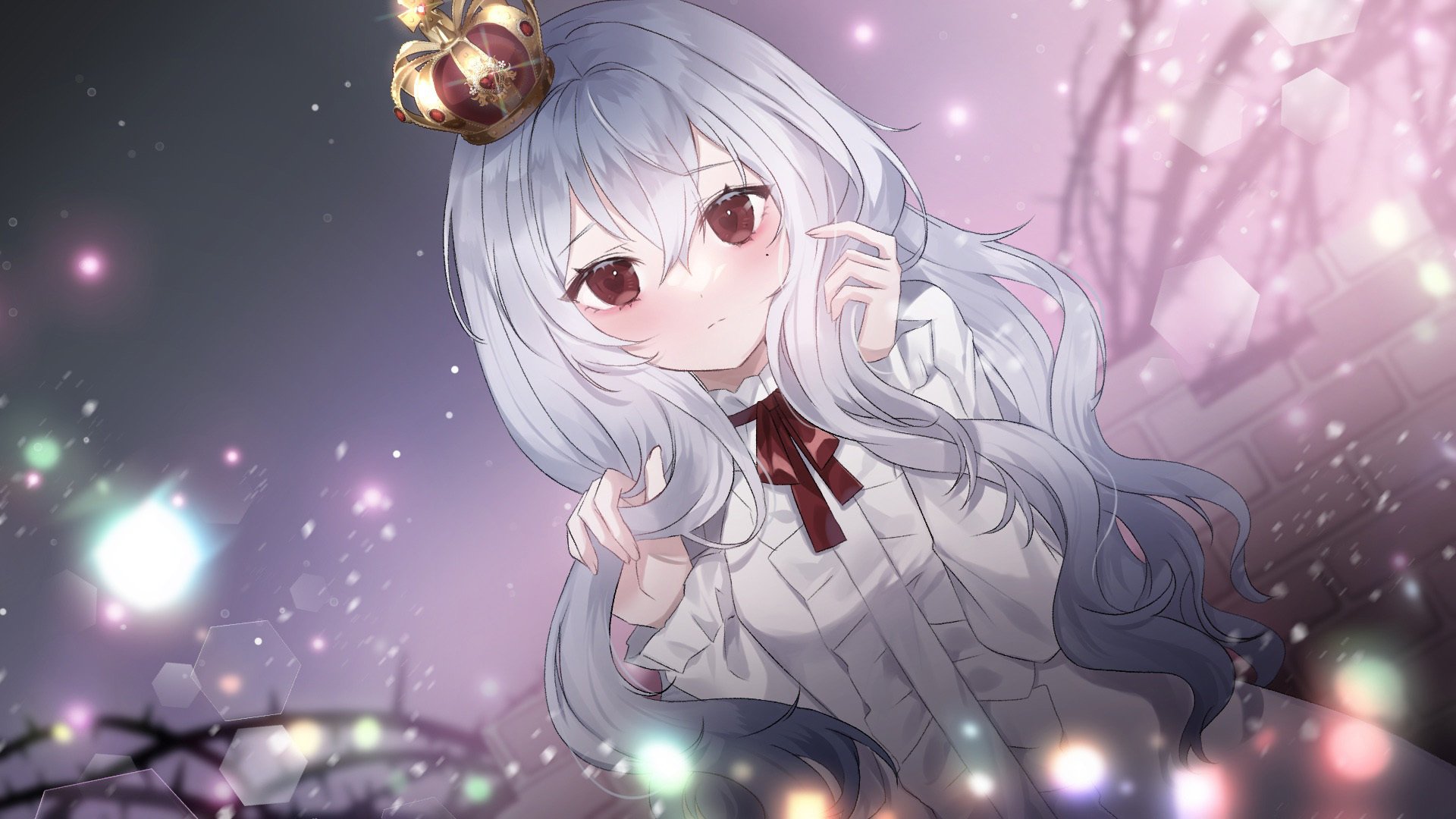 皇冠 长发女孩 梦幻