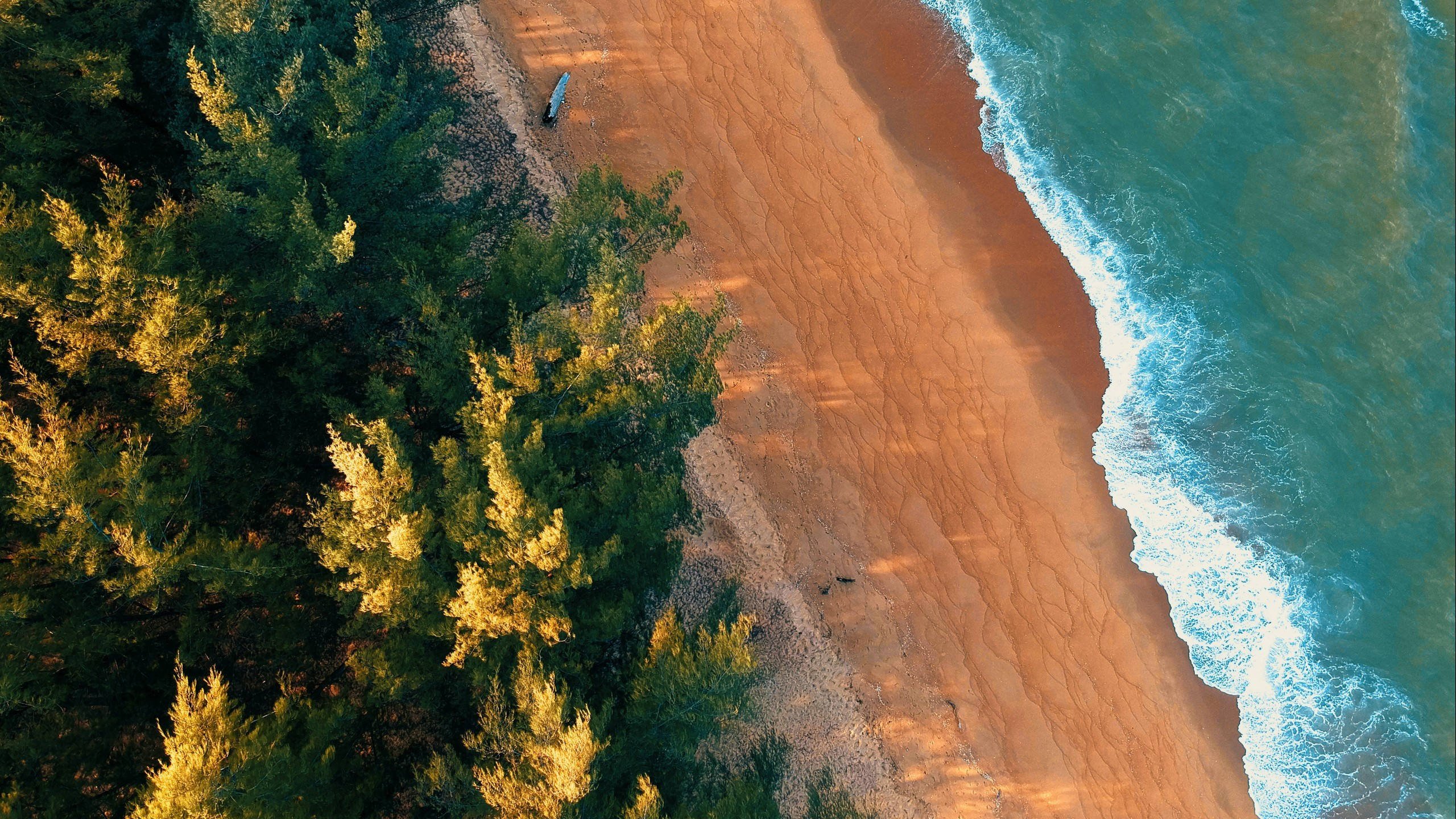 海洋天堂 海浪 沙滩 航拍