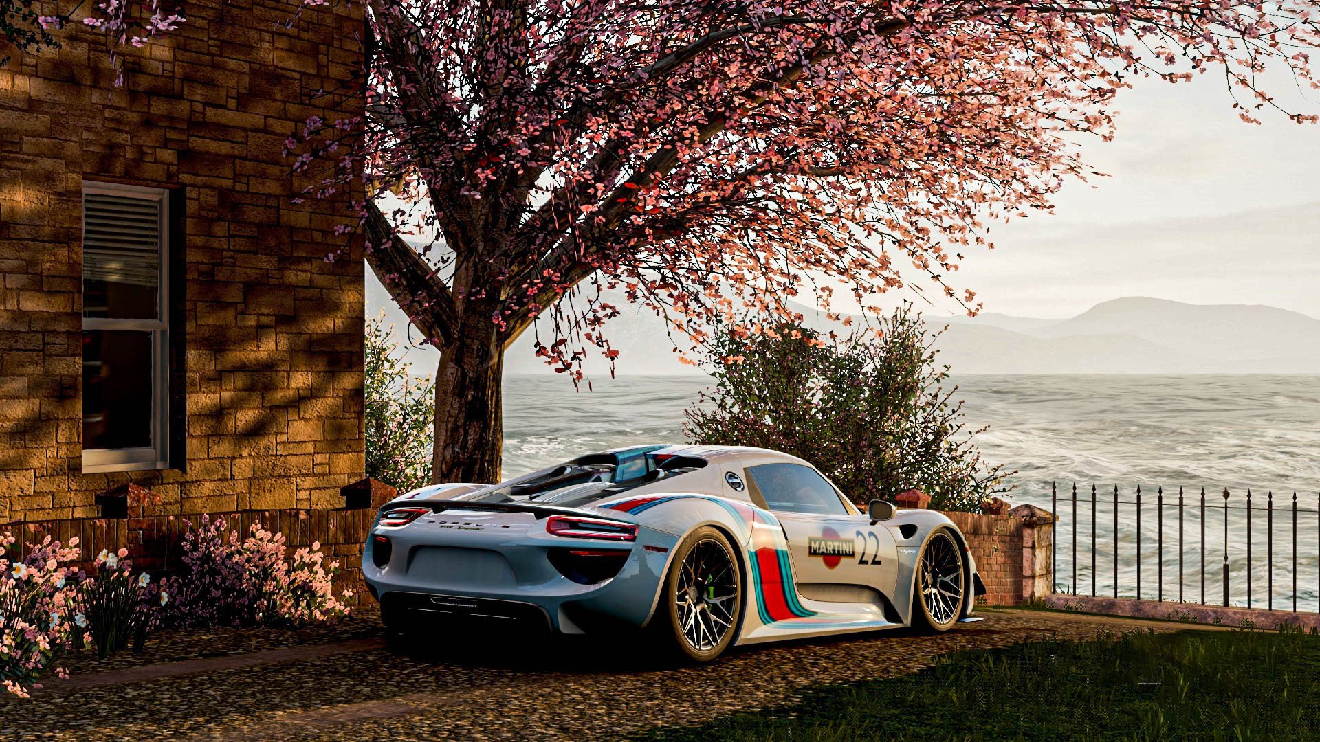 保时捷 大海 樱花 918