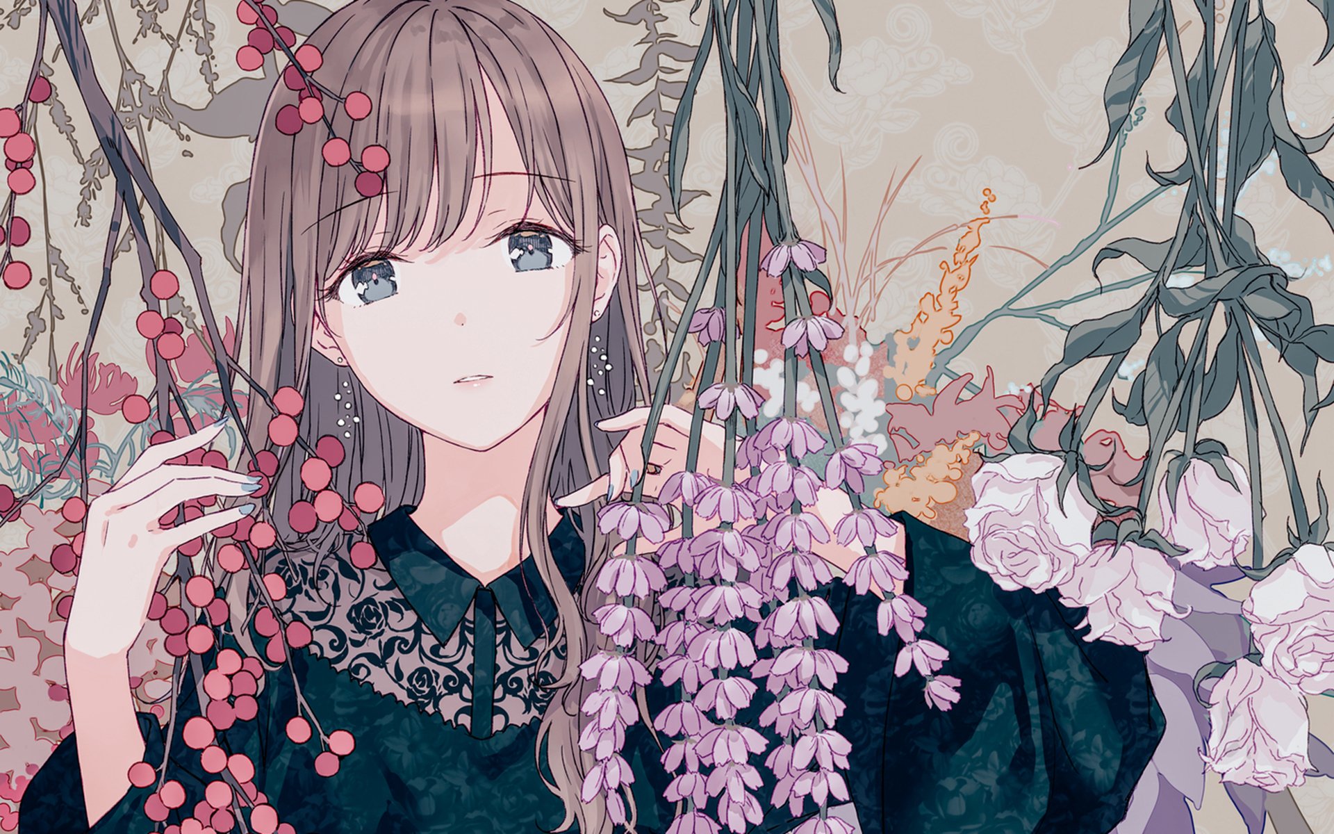 二次元仙气白裙美女