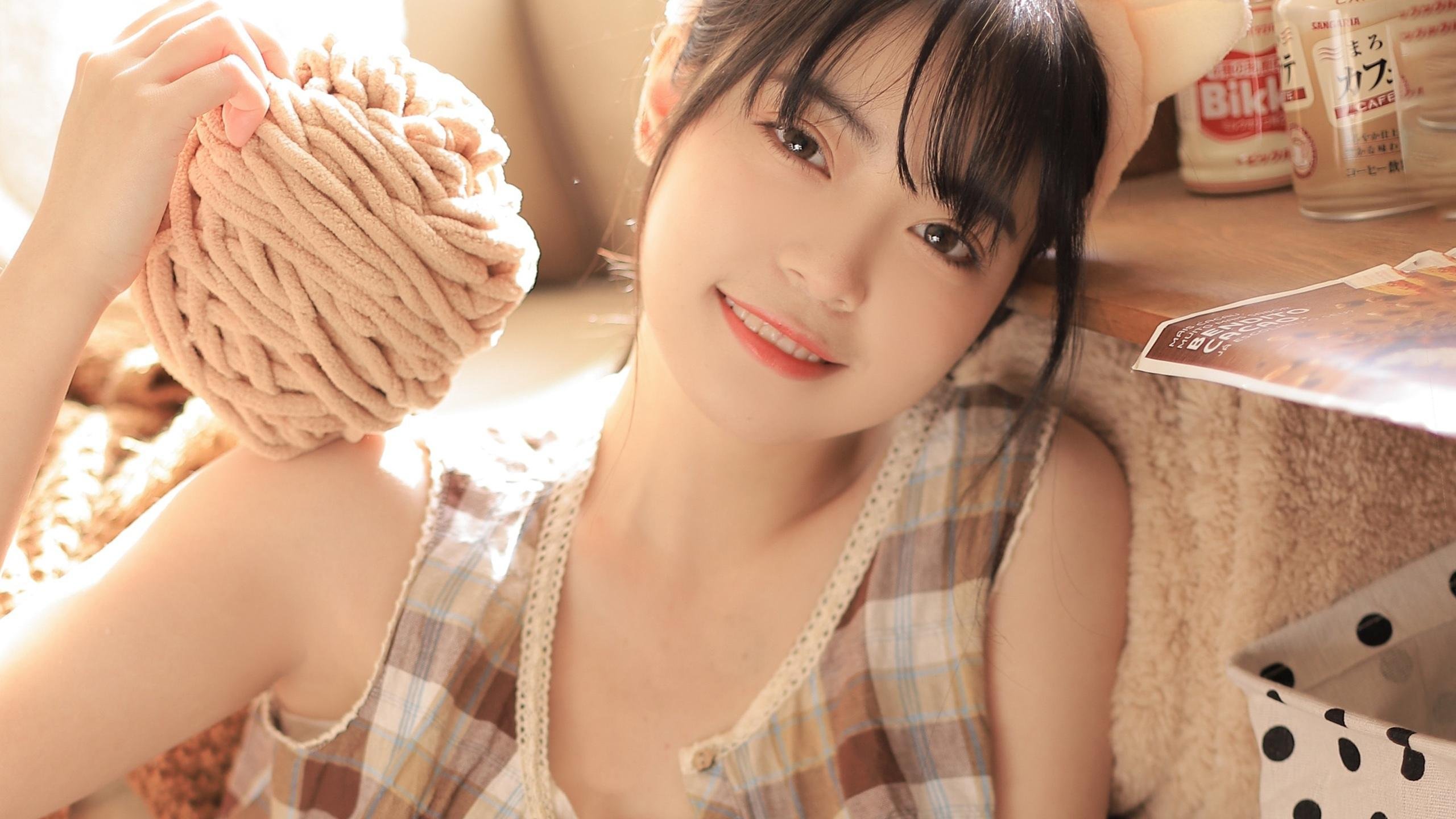 清纯 可爱 女孩 居家女神 刘海