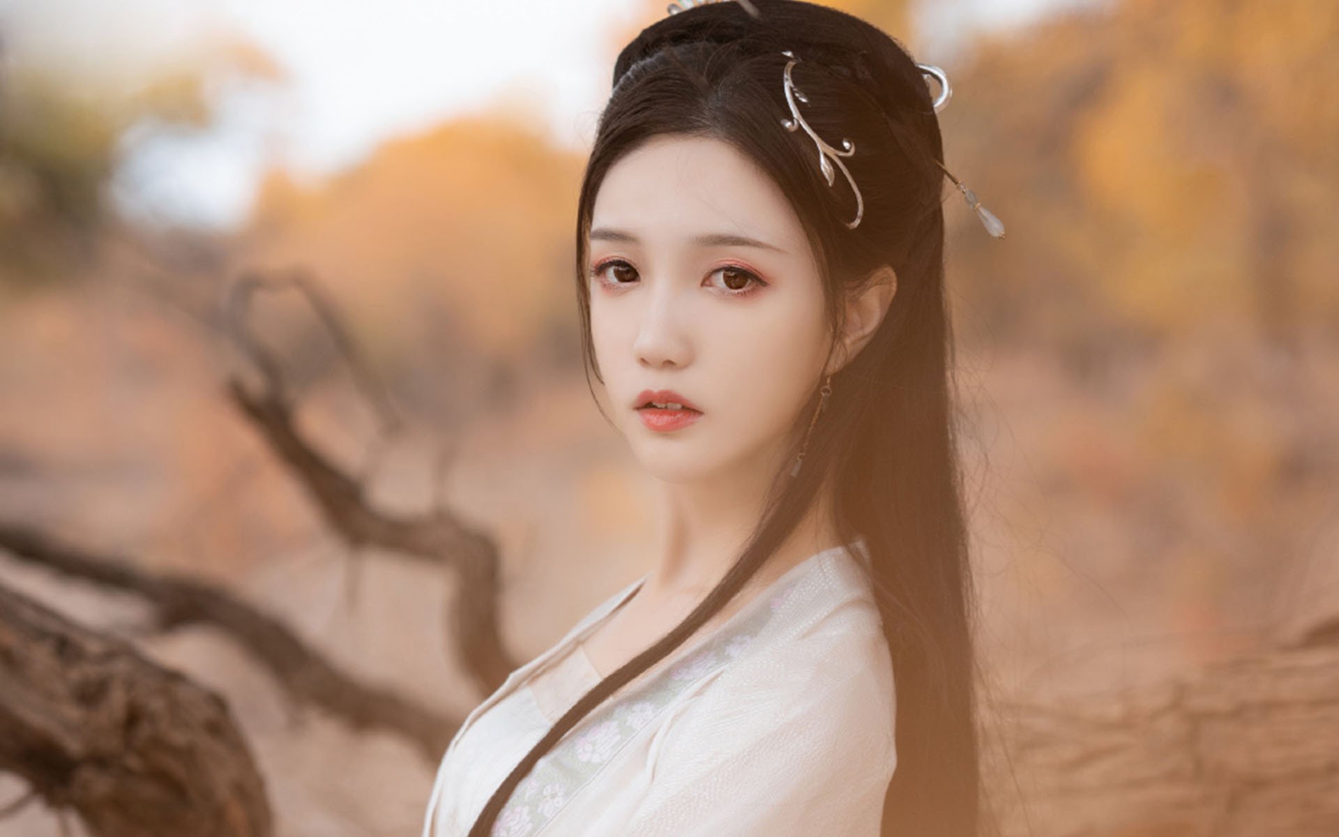 文艺古风  白衣  古风  美女  唯美