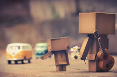 小清新 纸箱人 阿楞 儿童桌面专用