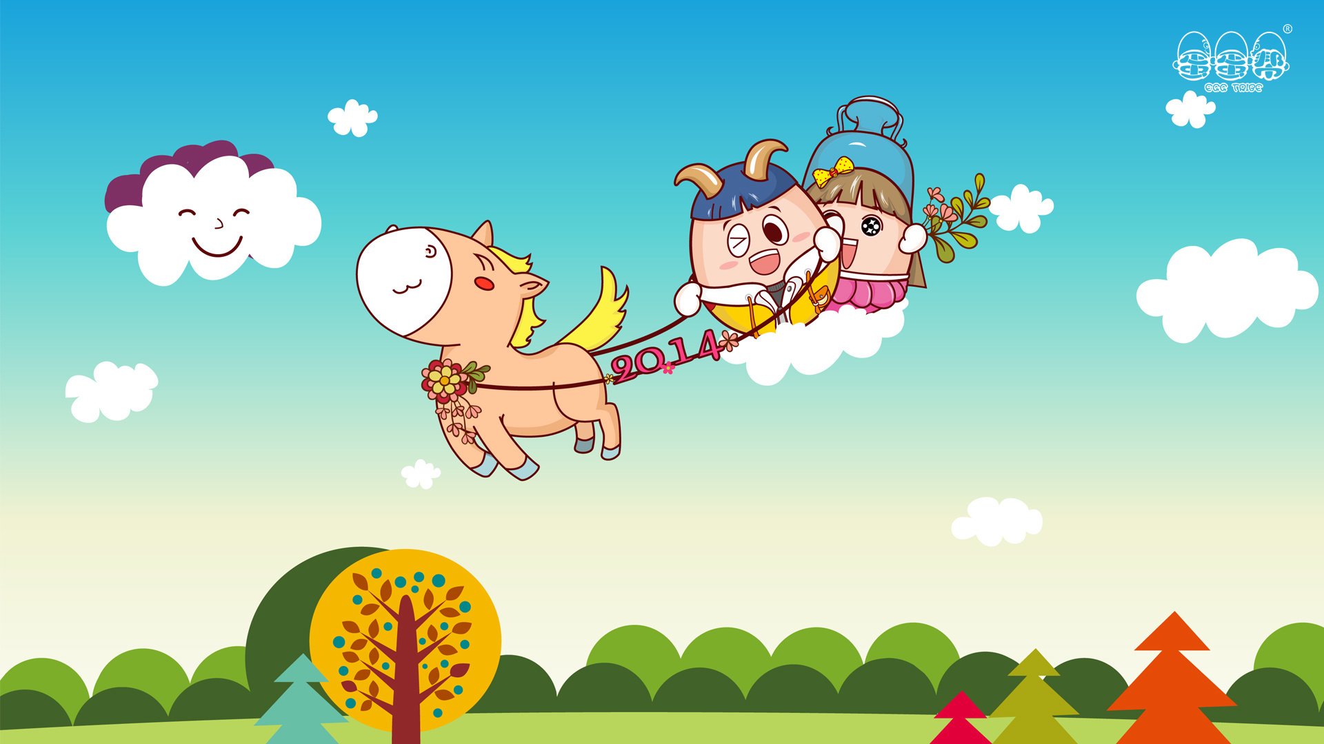 动漫卡通 手绘 动画 蛋蛋帮 儿童桌面专用