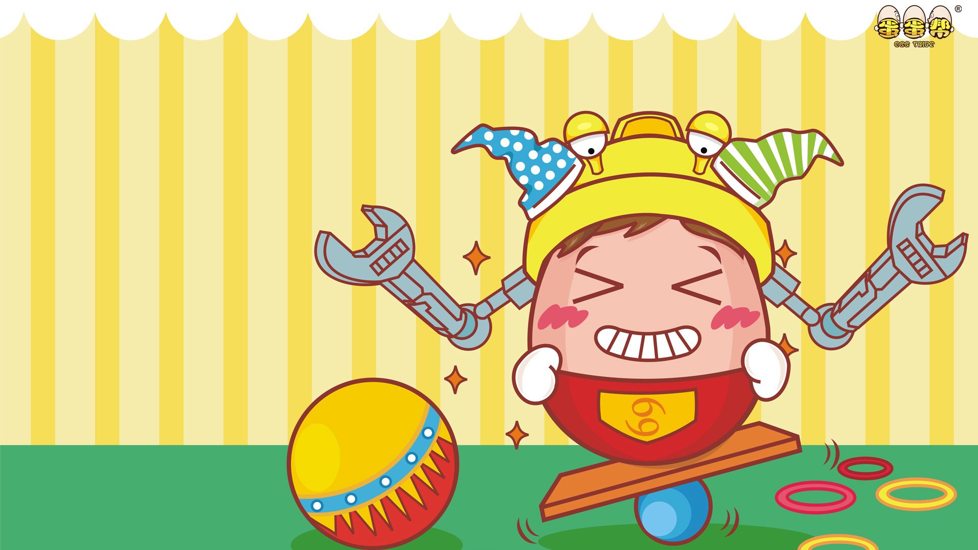 动漫卡通 手绘 动画 蛋蛋帮 儿童桌面专用