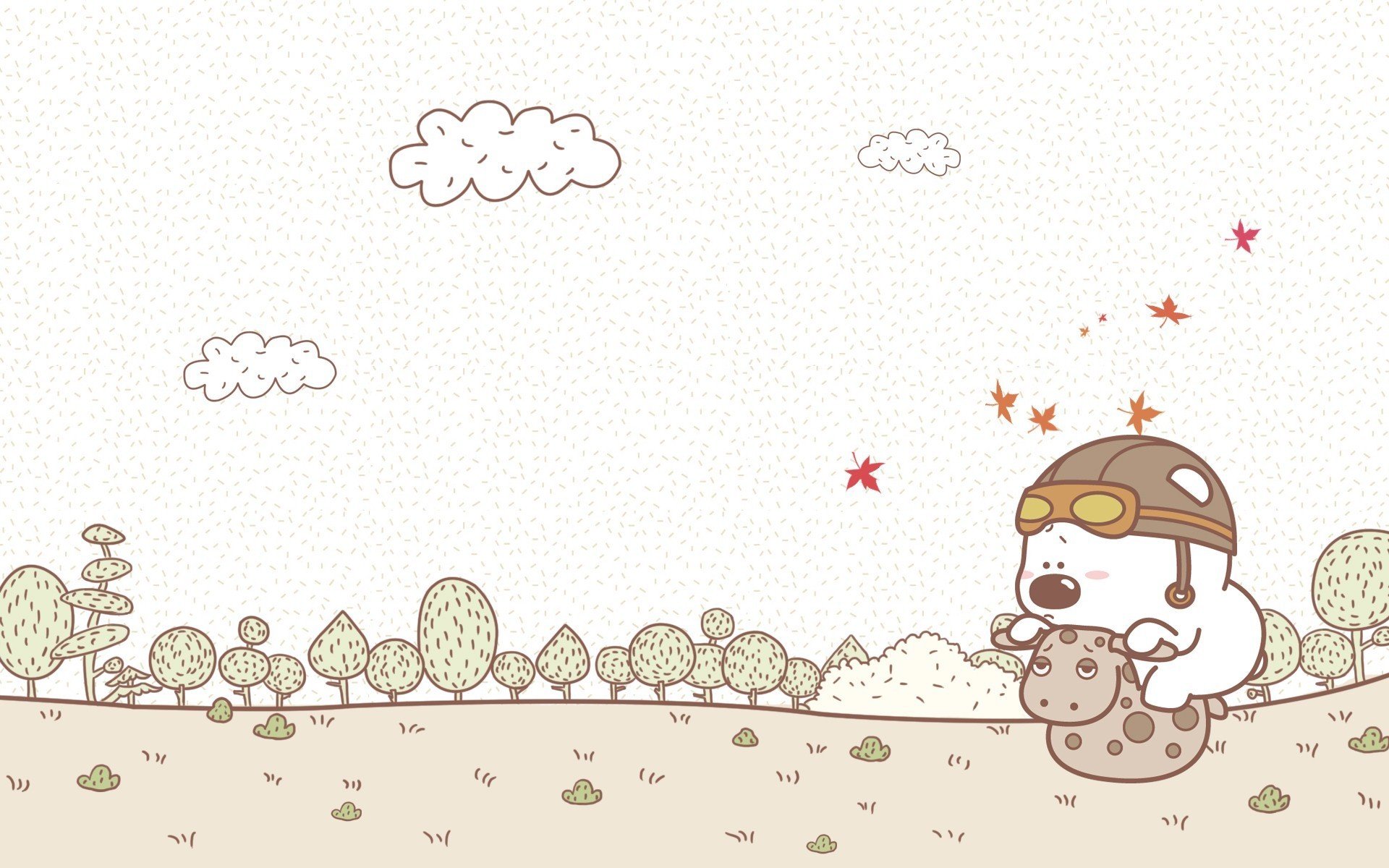 动漫 小囧熊 可爱 萌系 儿童桌面专用