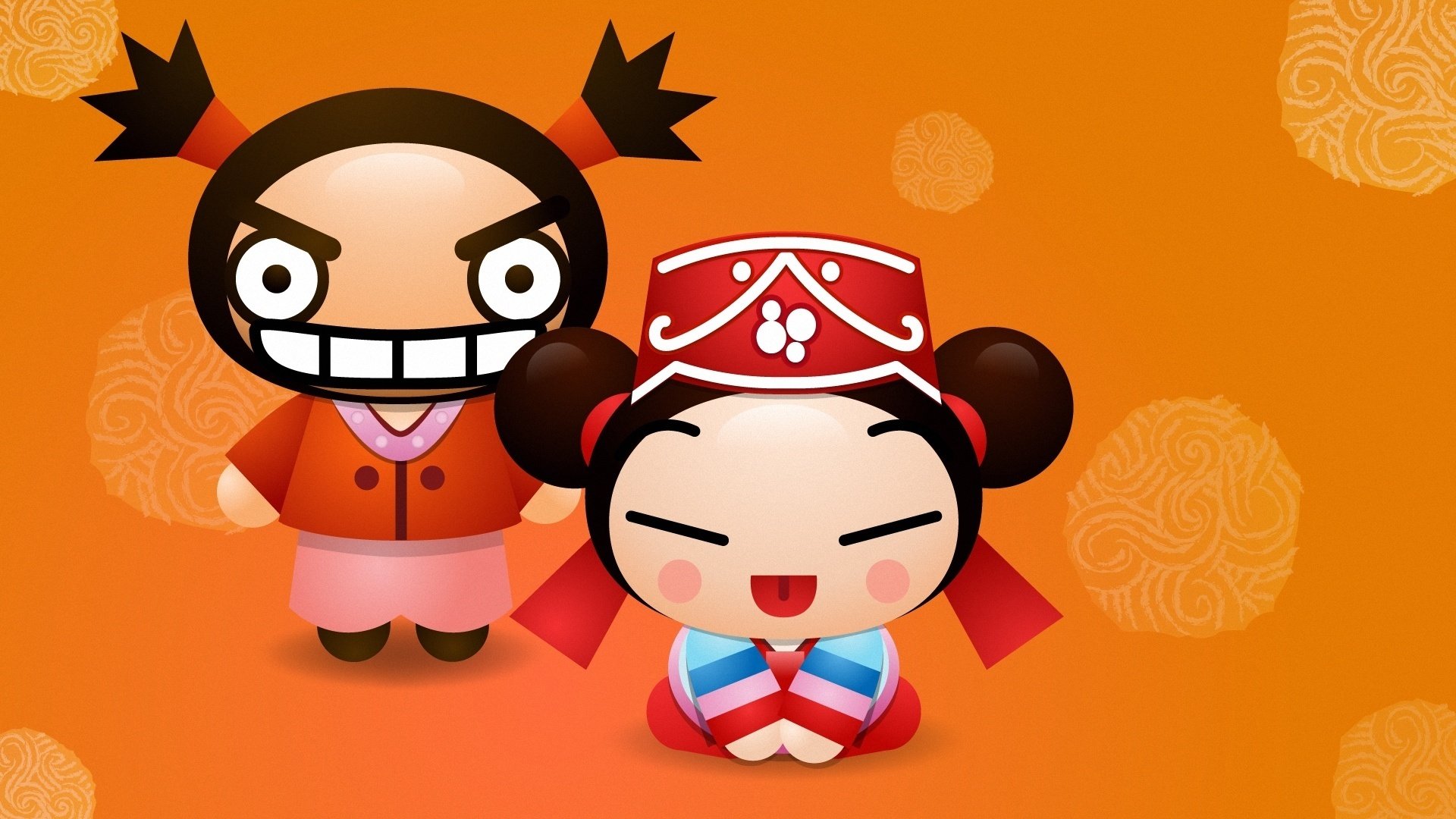 动漫 卡通 pucca 中国娃娃 可爱 儿童桌面专用