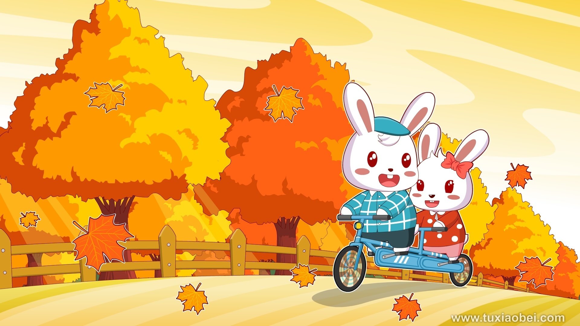 动漫 手绘 动画 漫画 儿童桌面专用 兔小贝1月 兔小贝