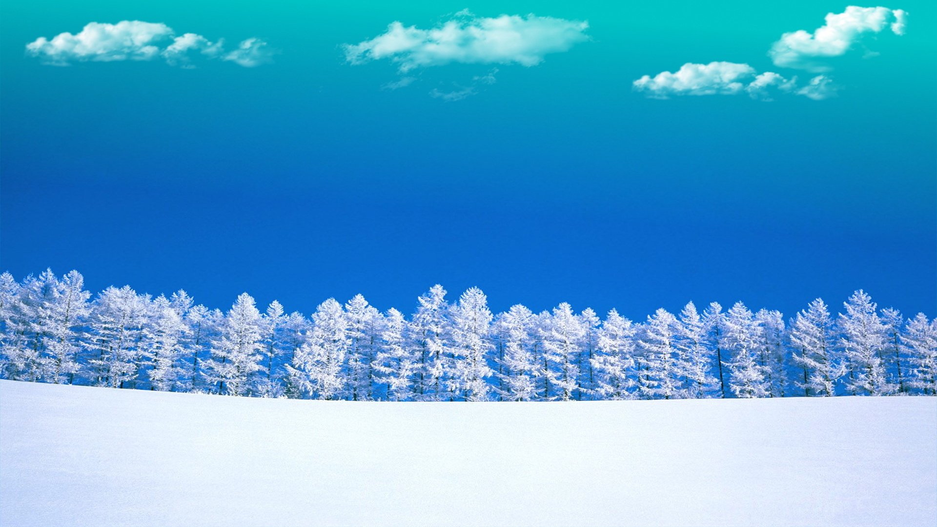 风景 摄影 雪景 蓝天 儿童桌面专用
