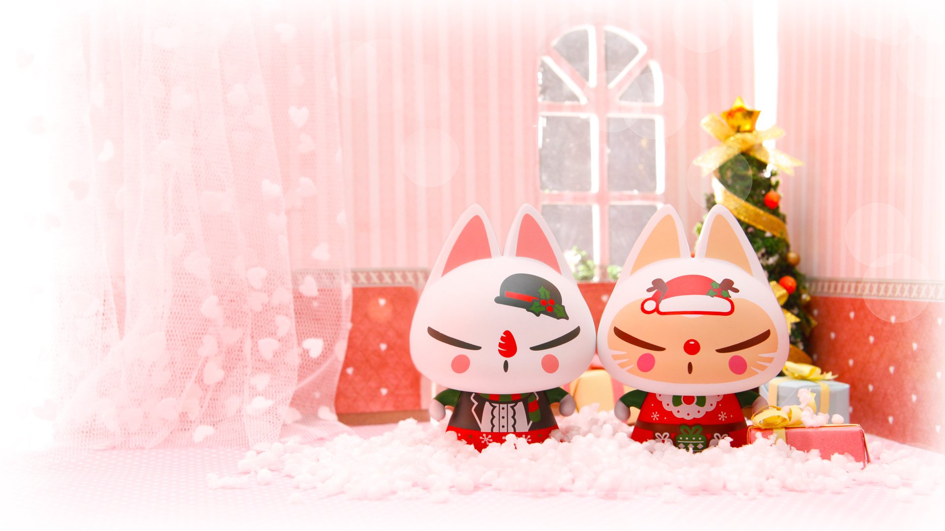 动漫 可爱 动画 手绘 圣诞节 拽猫 儿童桌面专用