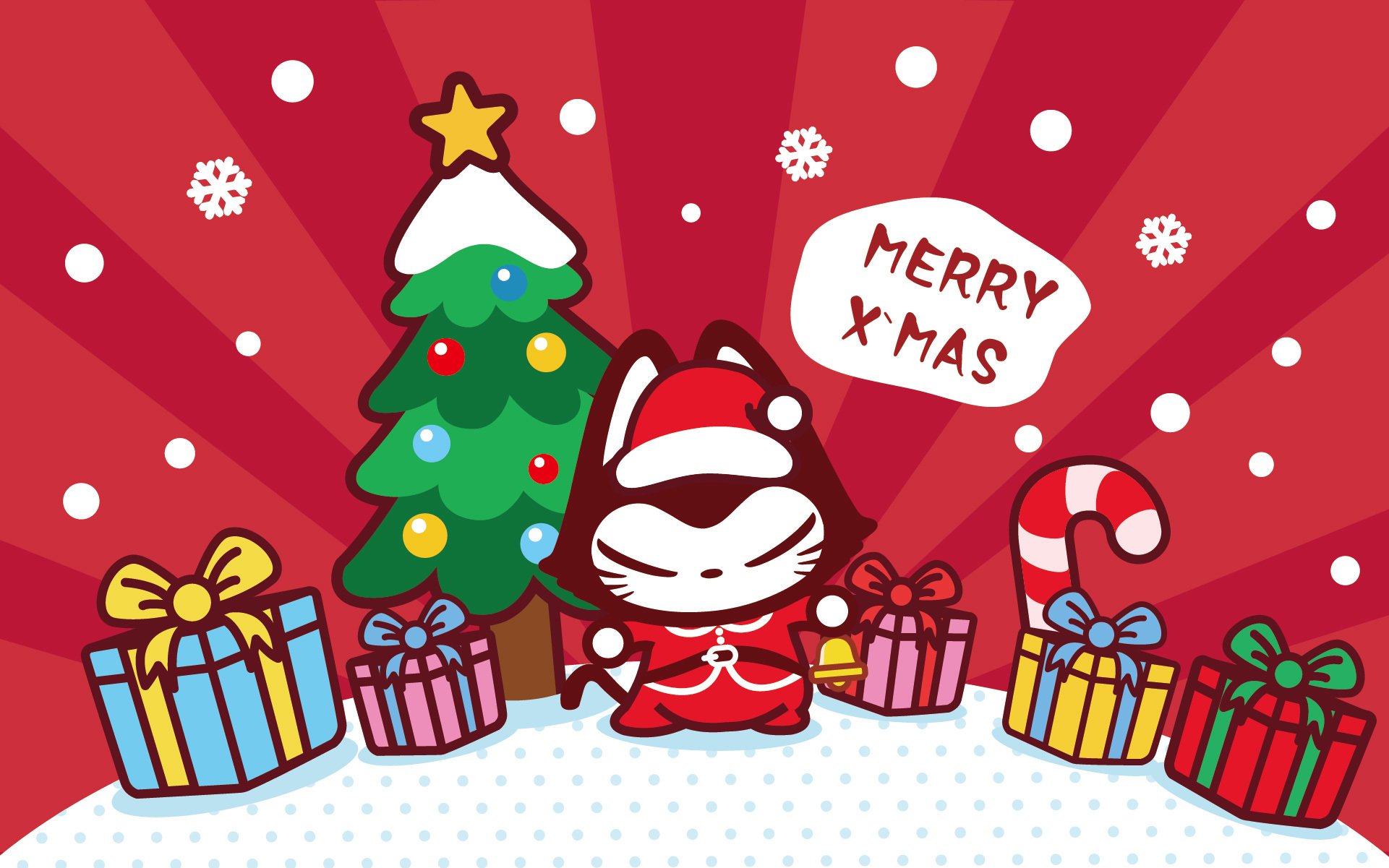 动漫 可爱 动画 手绘 圣诞节 拽猫 儿童桌面专用