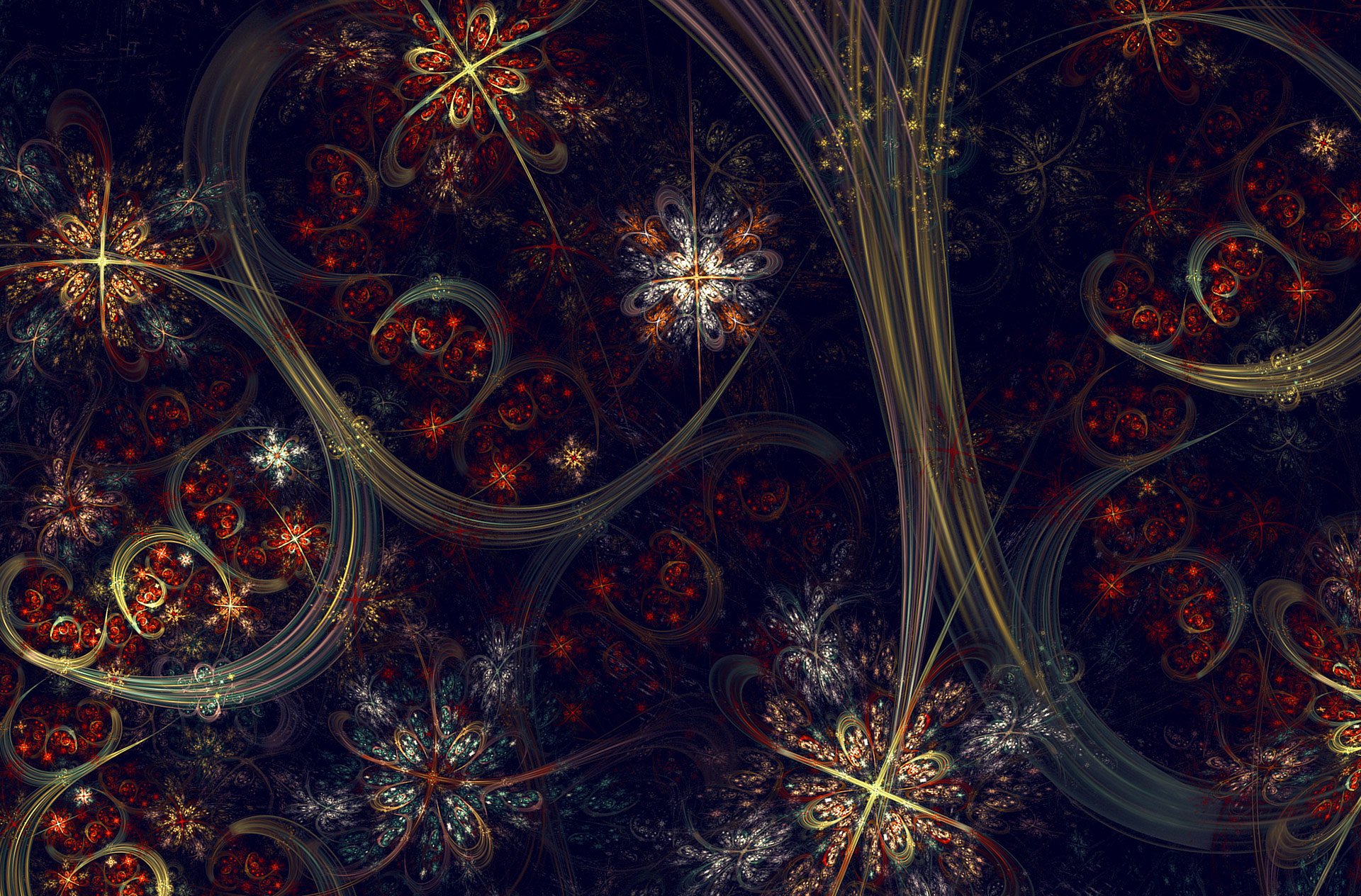 炫酷 特效 视觉艺术分形艺术  花 艺术 设计 色彩 炫彩