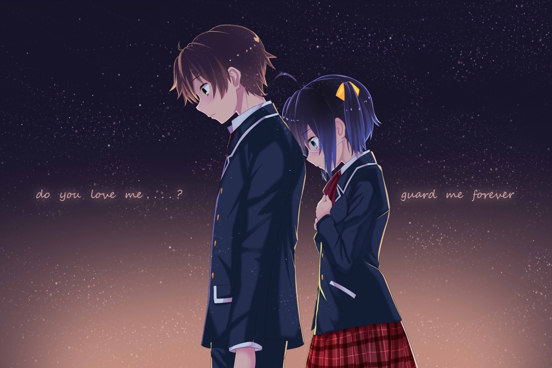 动漫 卡通 手绘 女孩 可爱 萌 治愈 情侣