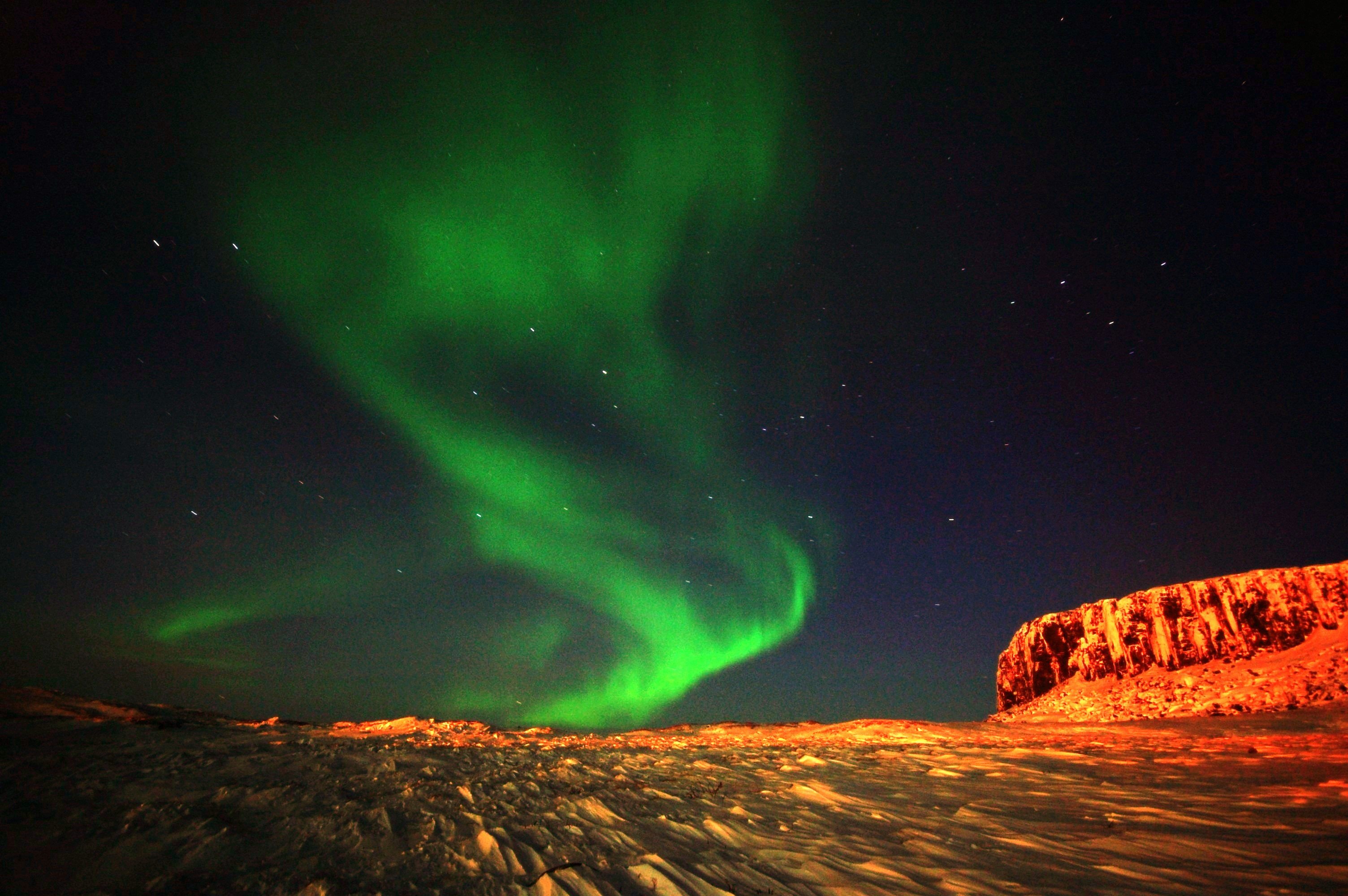 大自然 神奇 奇迹 极光 绚丽 意境  绿色 世界尽头的绚烂之美