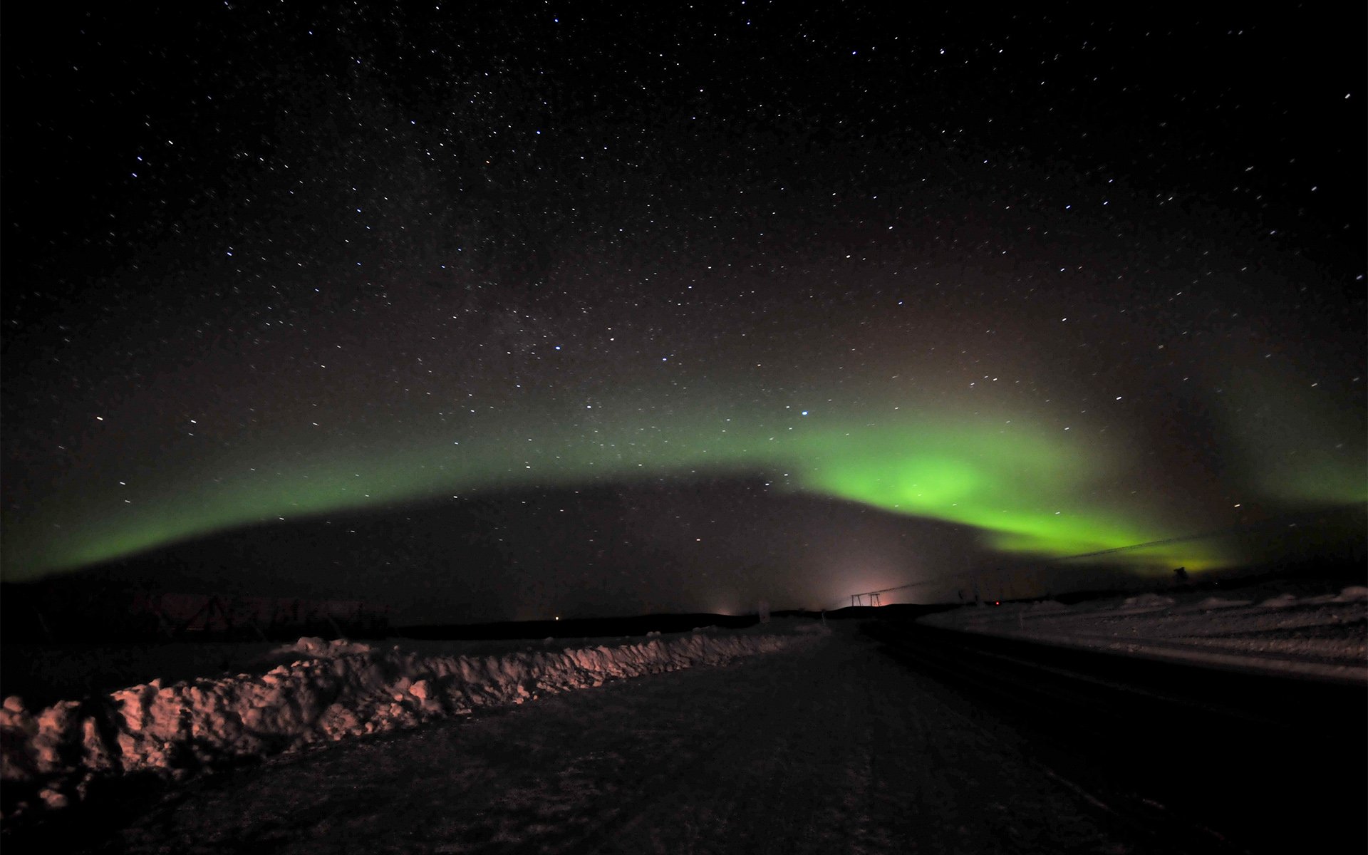 大自然 神奇 奇迹 极光 绚丽 意境  绿色 世界尽头的绚烂之美