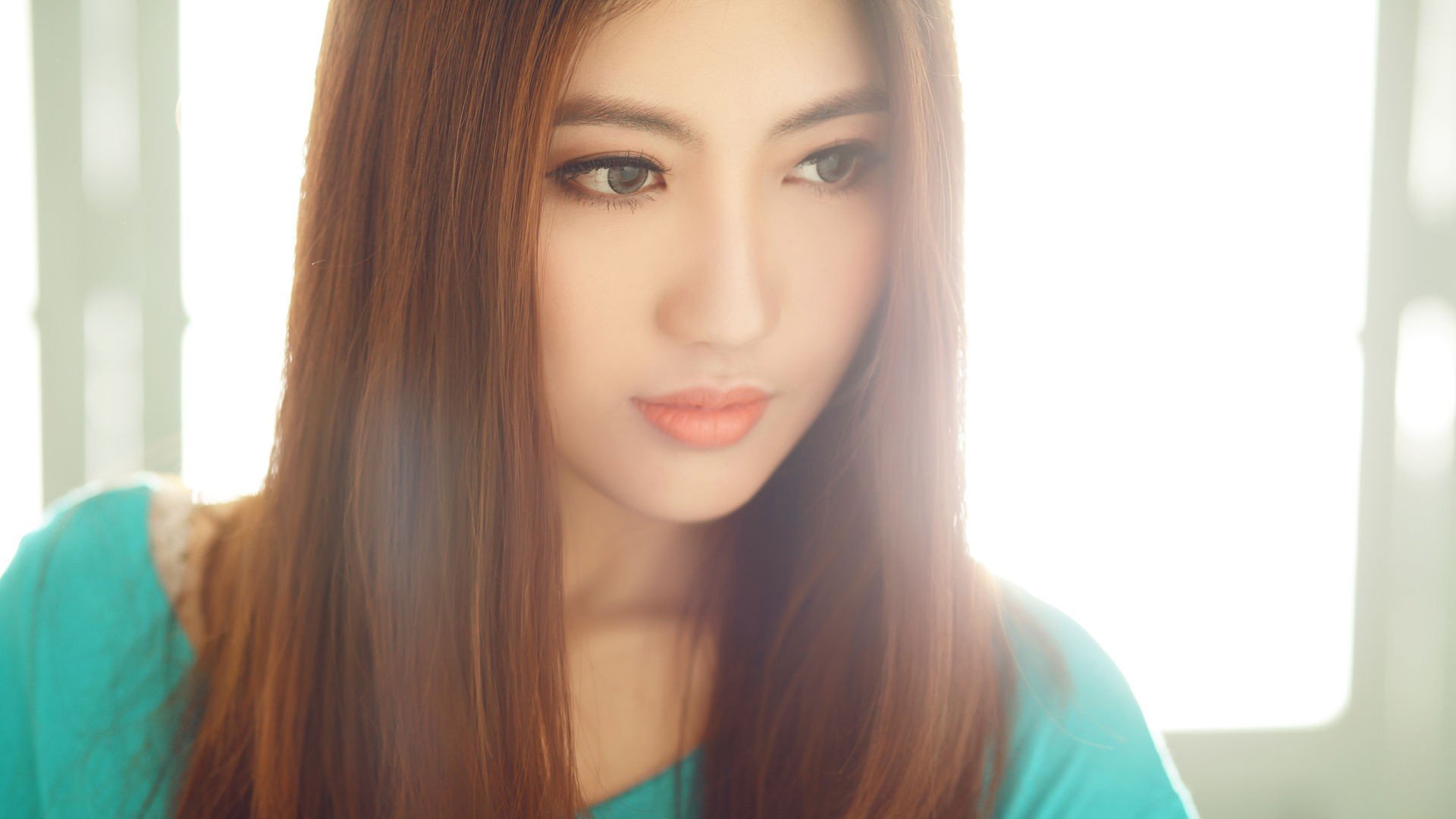 美女 清纯佳人 青春 温暖 安静 清新