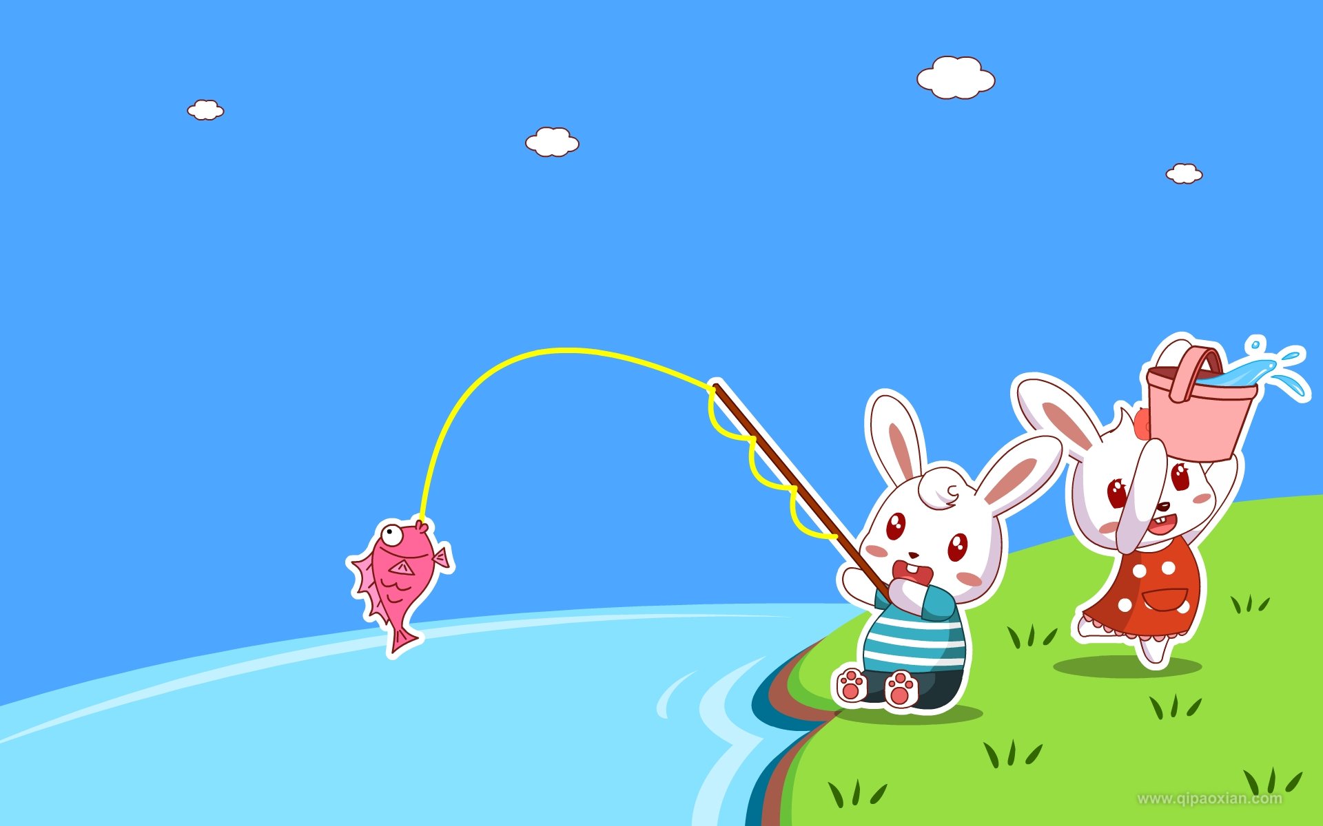 动漫 手绘 兔小贝