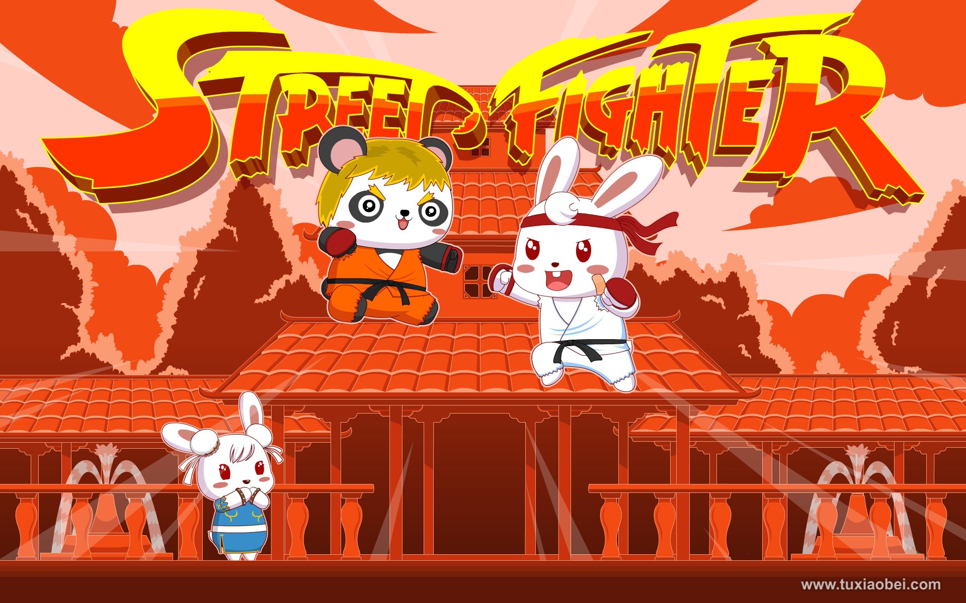 动漫 手绘 兔小贝