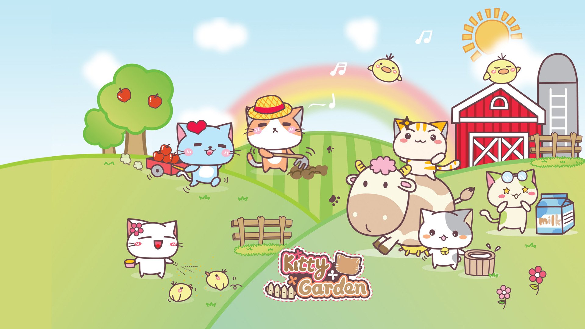 卡通 手绘 可爱 猫咪 KG猫咪乐园  Kitty Garden 猫咪乐园