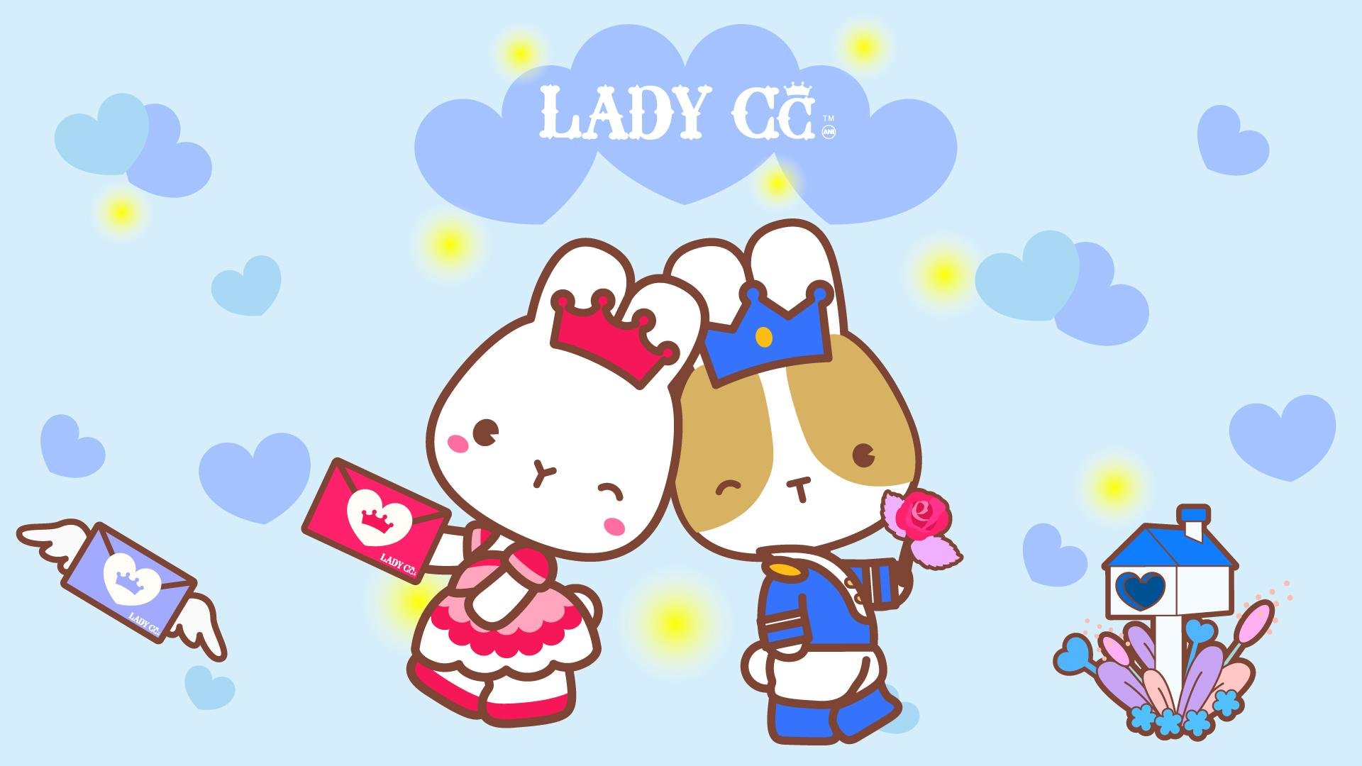 手绘 卡通 兔子 LADY CC 公主茜茜