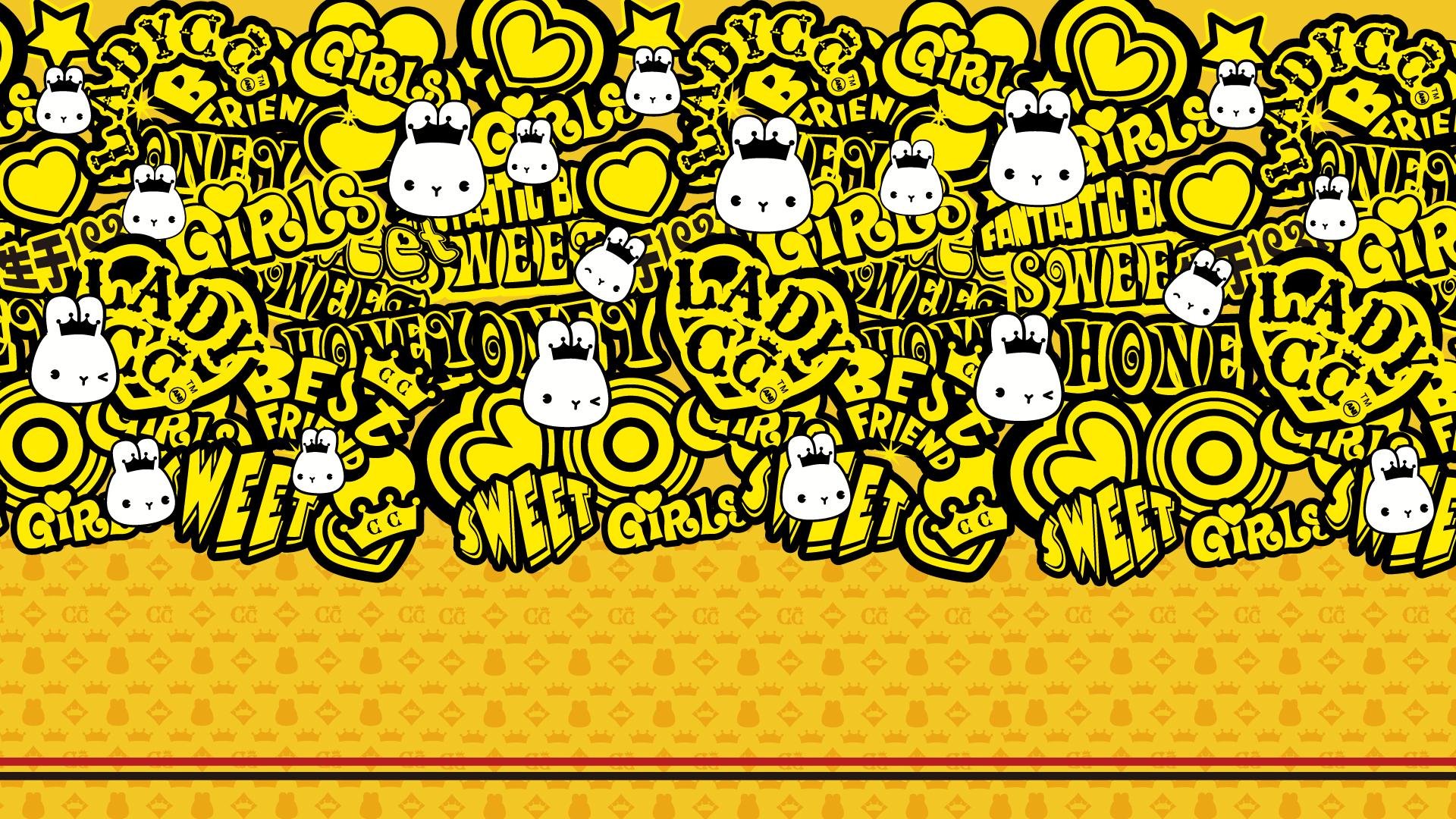 手绘 卡通 兔子 LADY CC 公主茜茜