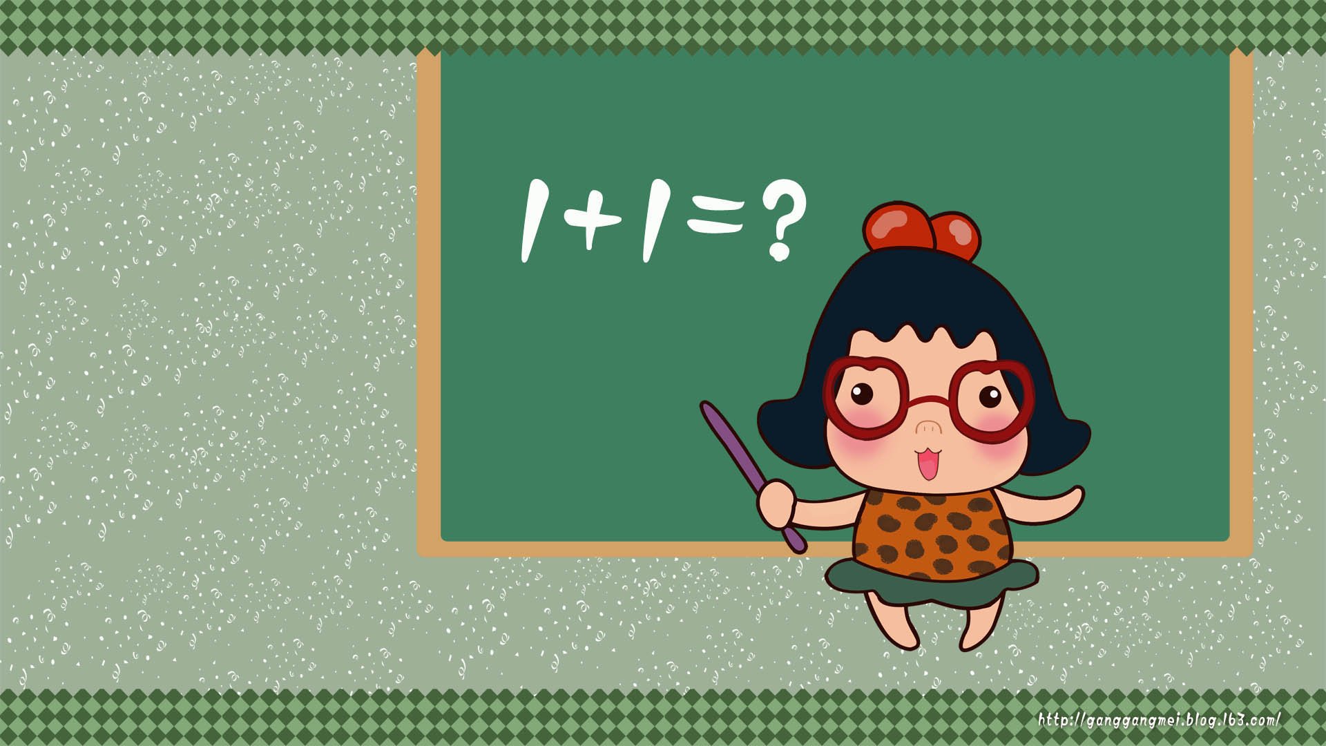 卡通 手绘 女孩 岗岗妹