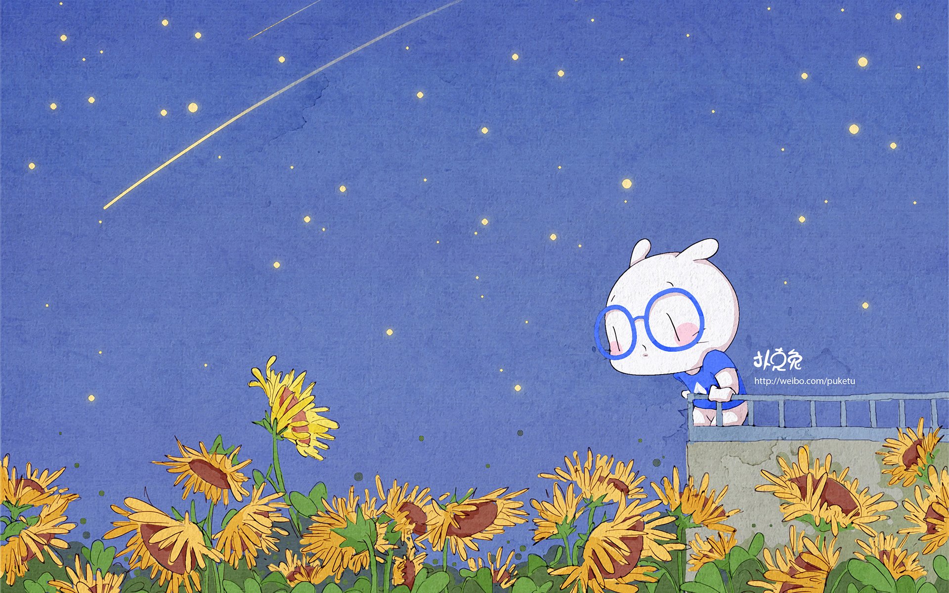 卡通 手绘 扑克兔