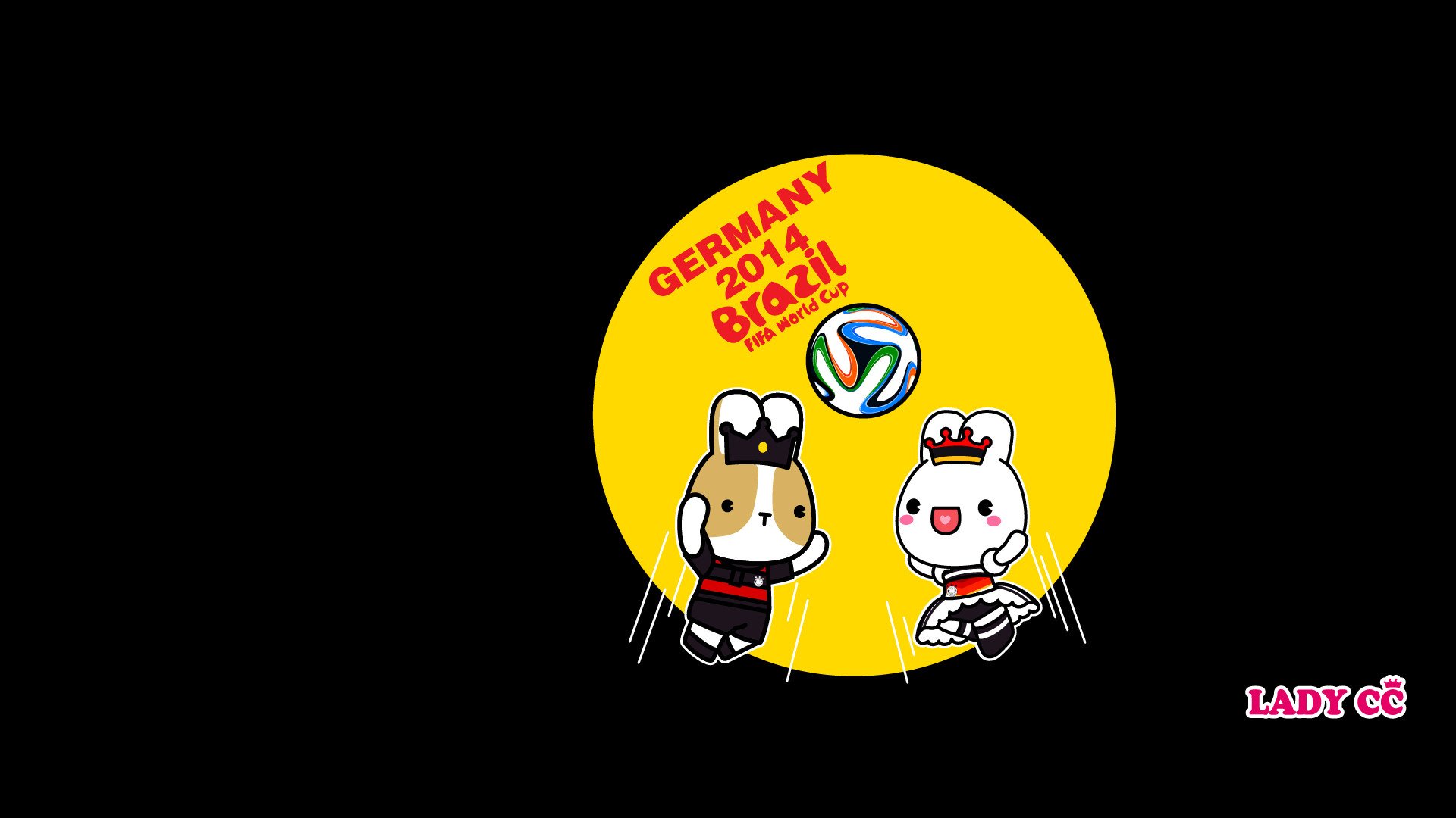 茜茜公主  世界杯 卡通 兔子 LADY CC LADYCC