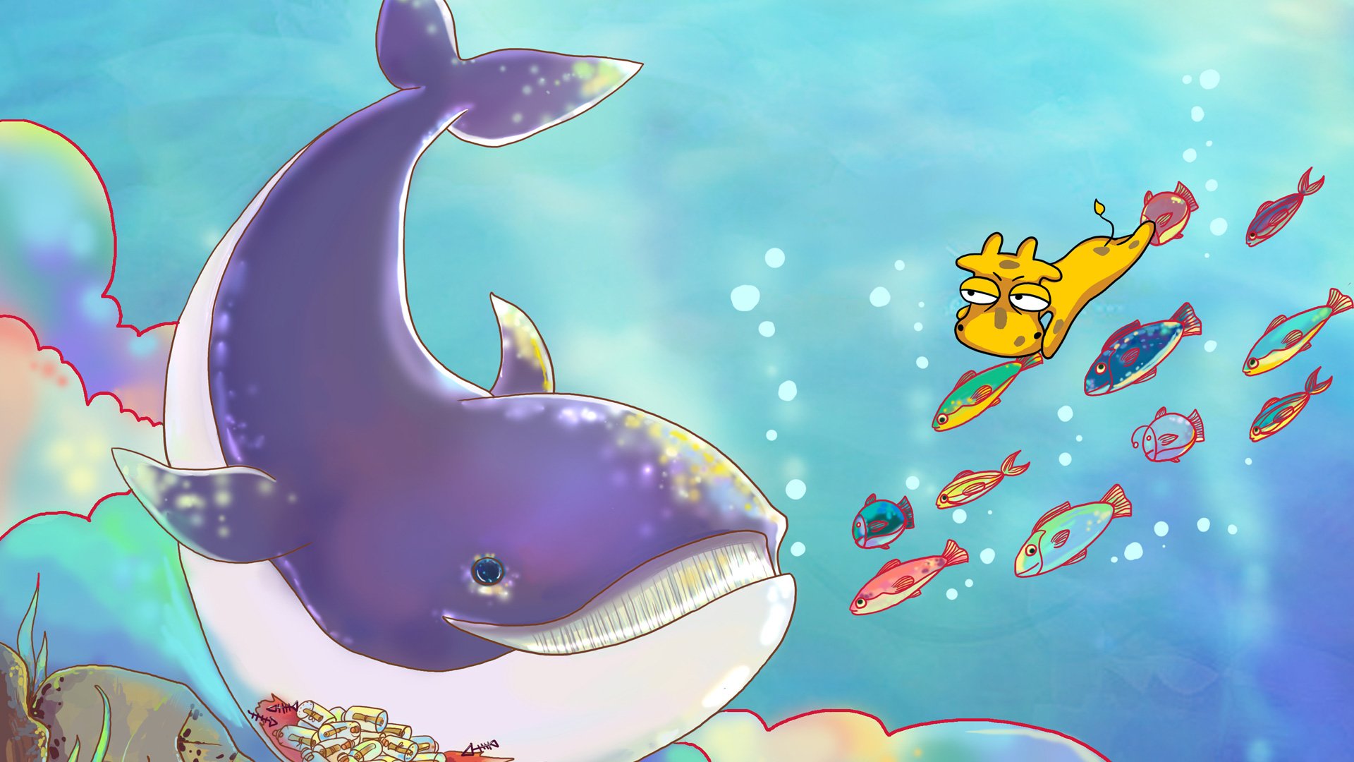 迷雾中的但丁 长颈鹿